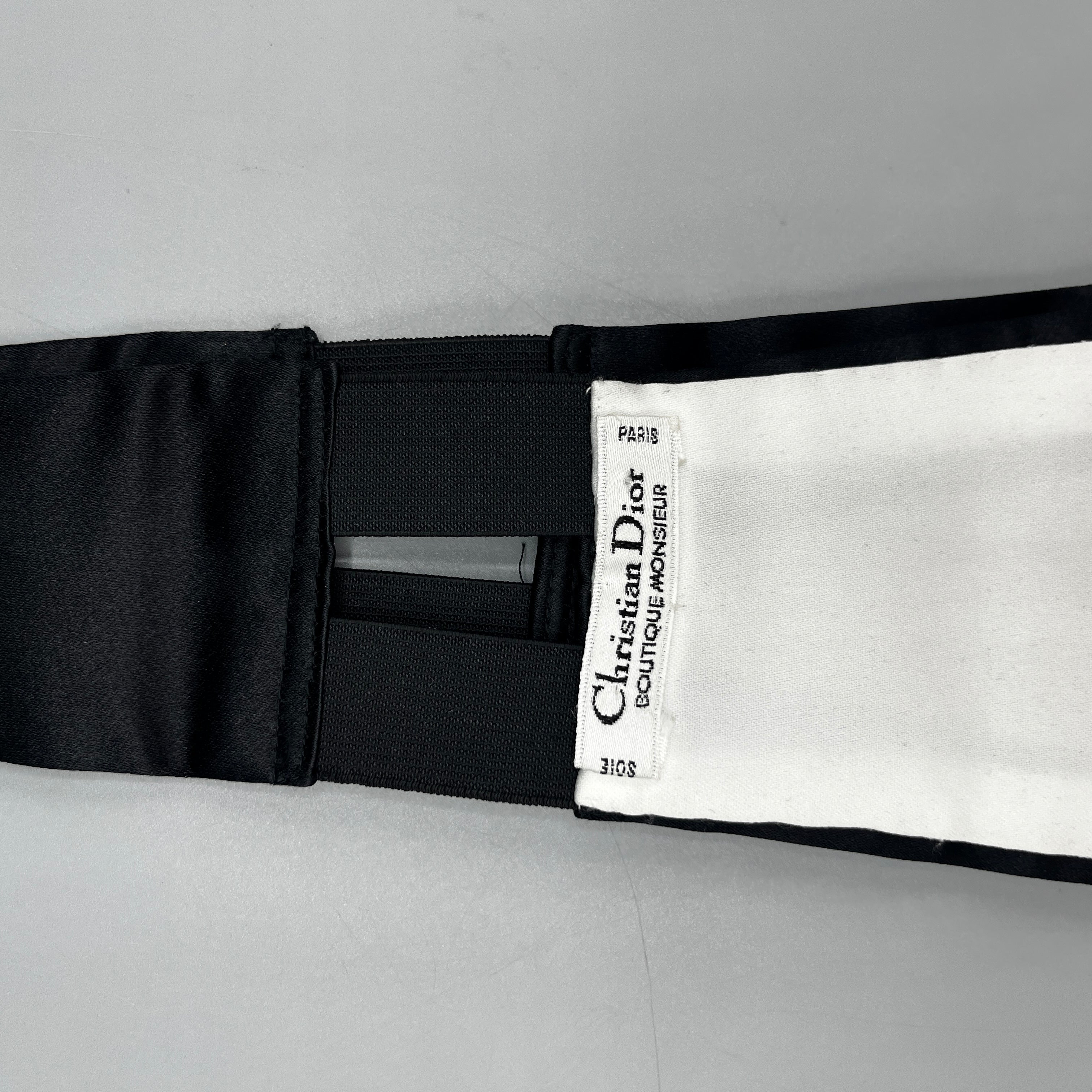 Ceinture de smoking en soie Dior