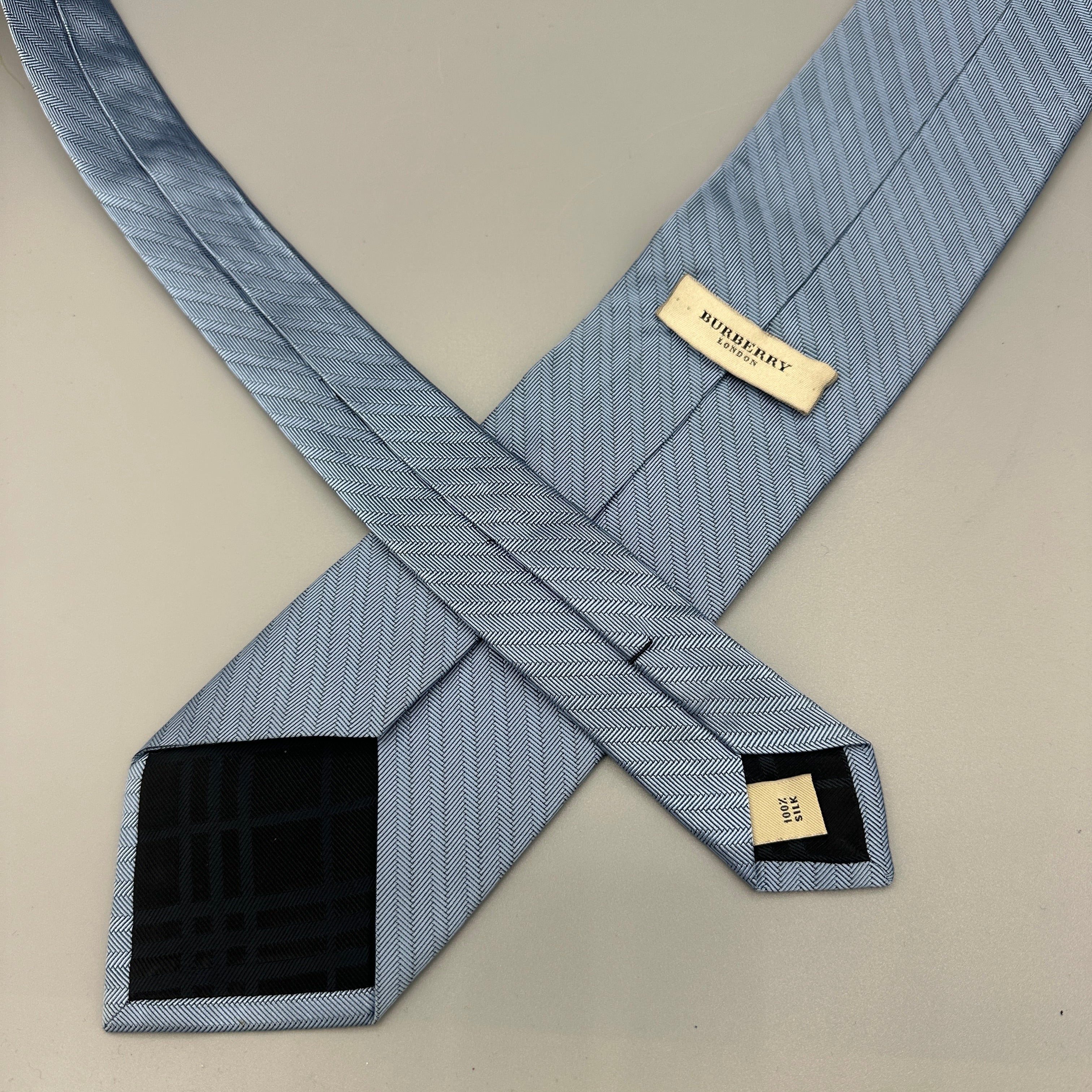 Burberry blue striped tie