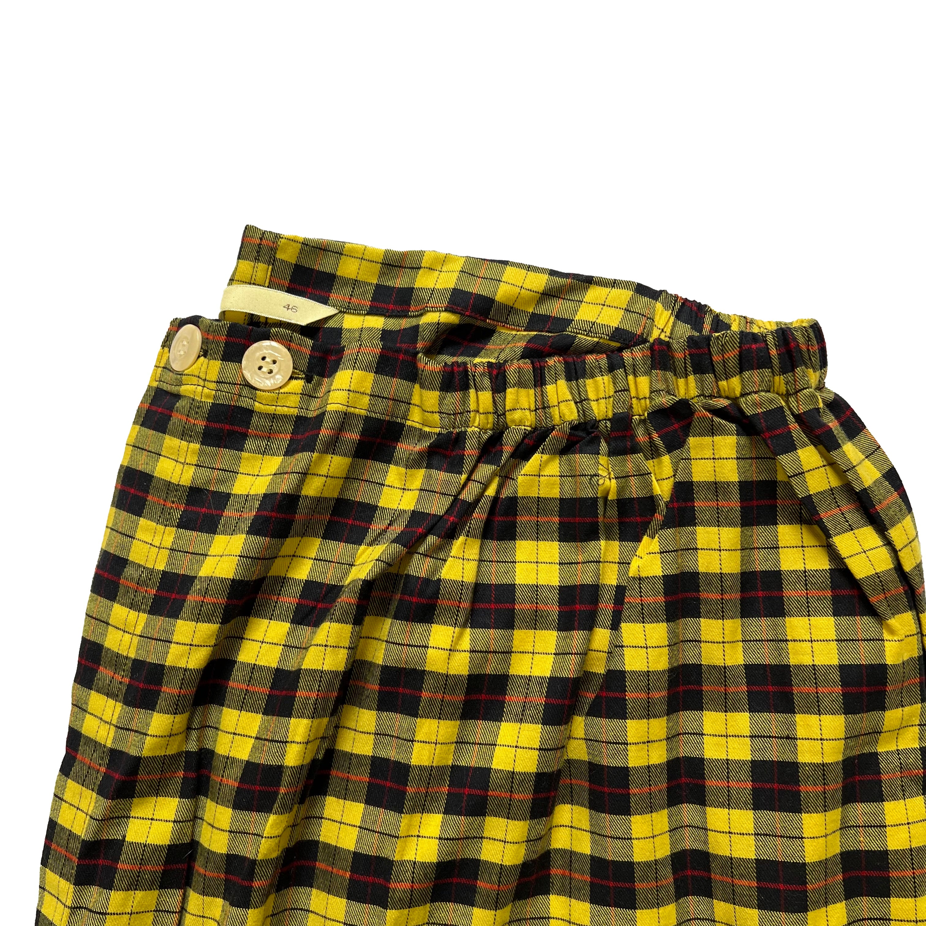 Pyjama jaune à carreaux Derek Rose