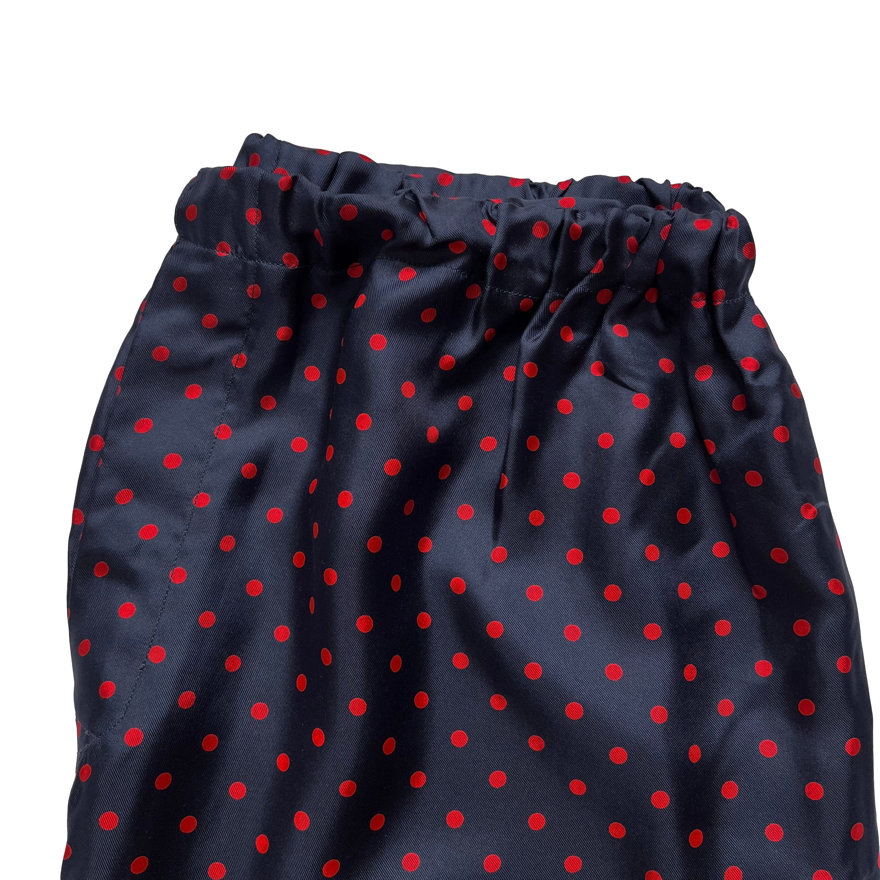 Pyjama à pois en soie Lui