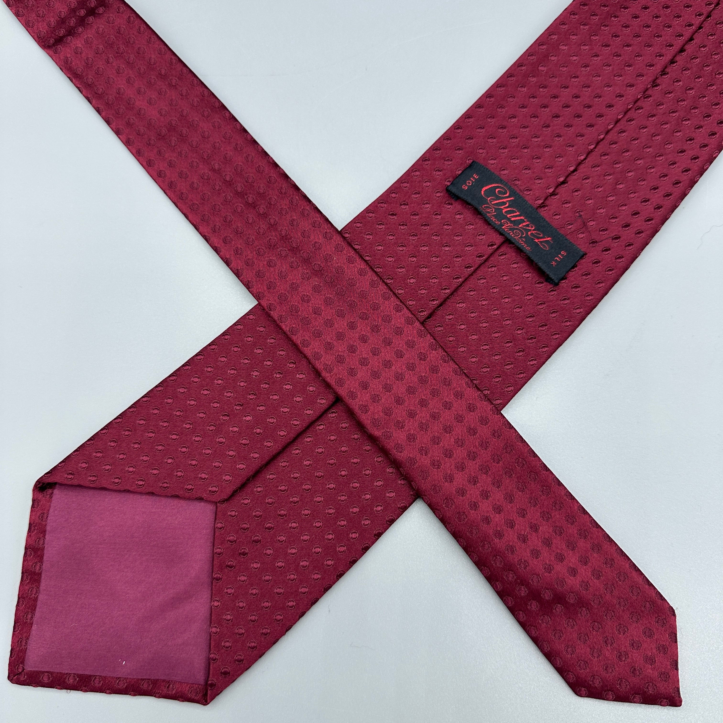 Cravate bordeaux Charvet
