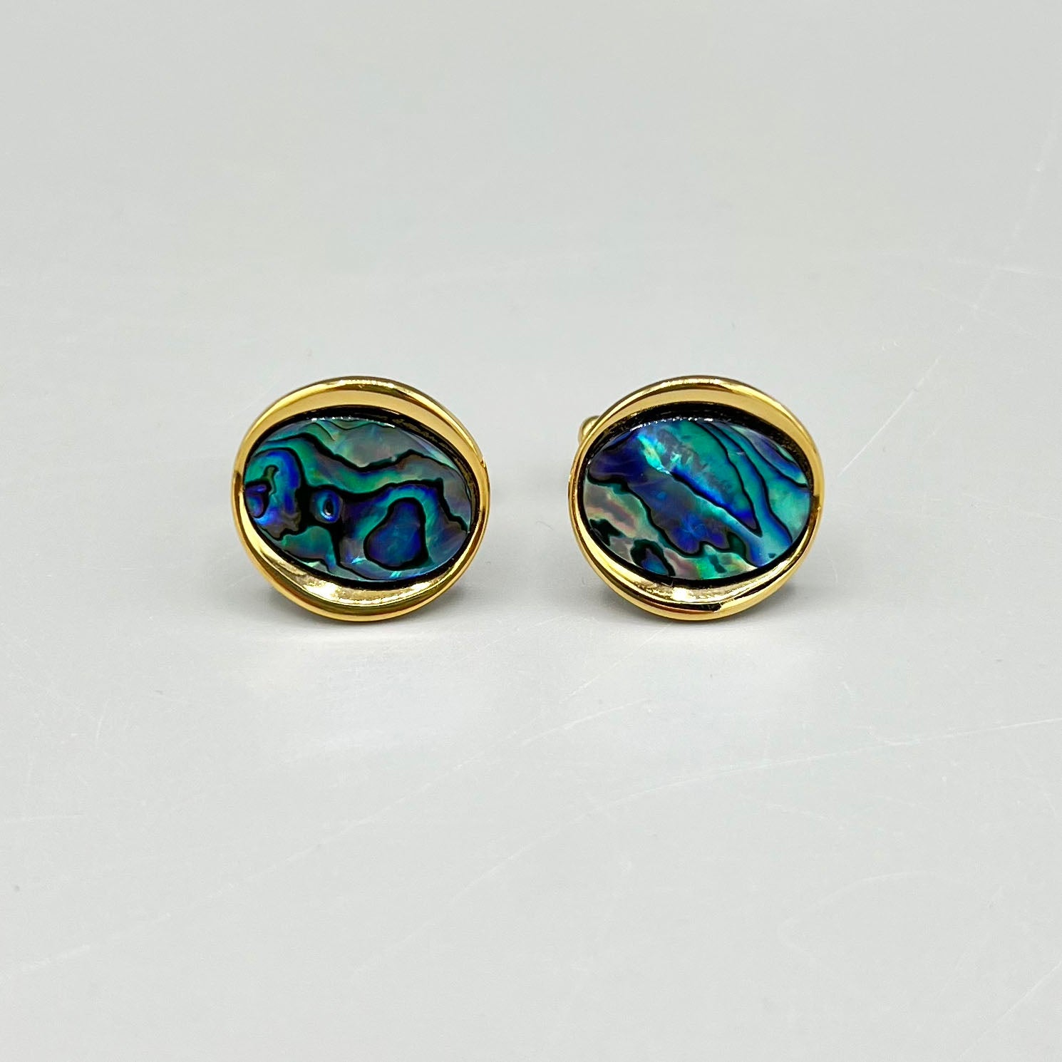 Boutons de manchette en nacre abalone