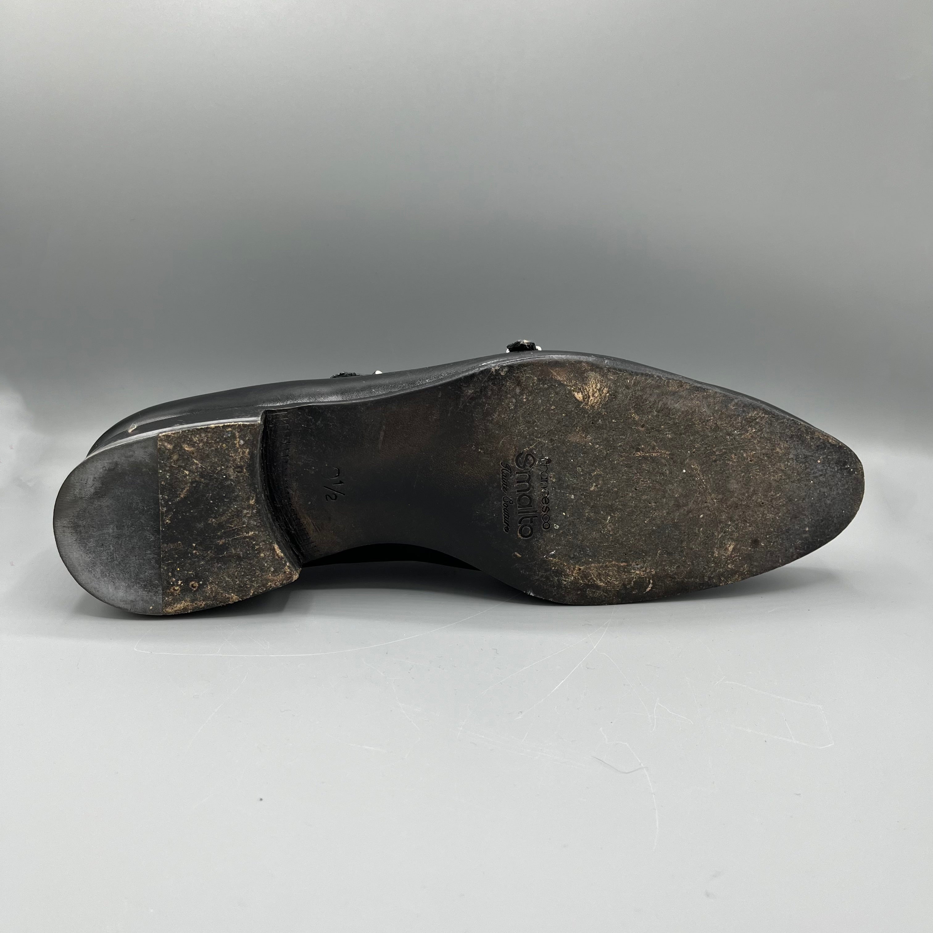 Derbies noires à doubles boucles Smalto