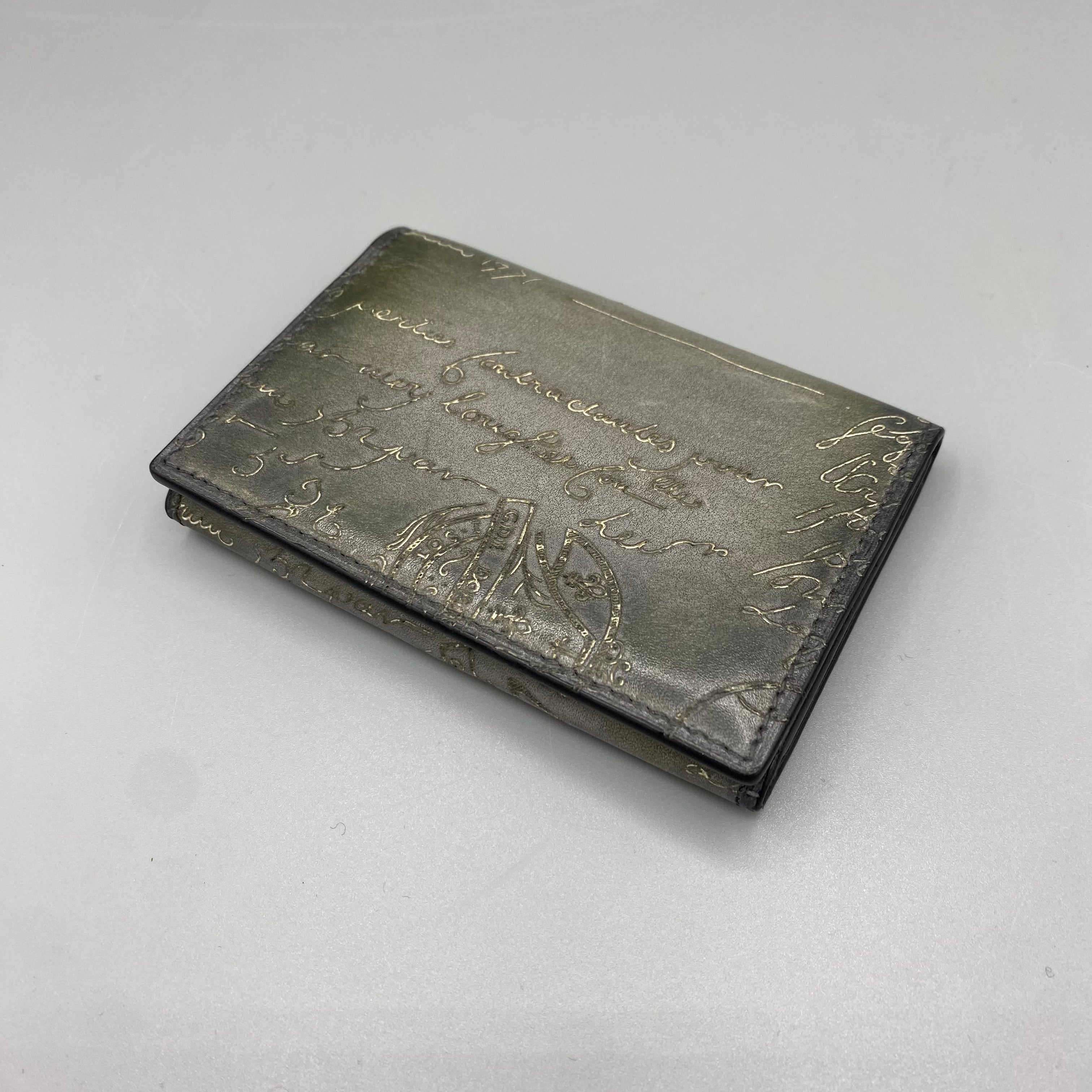 Porte-cartes Imbuia gris Berluti