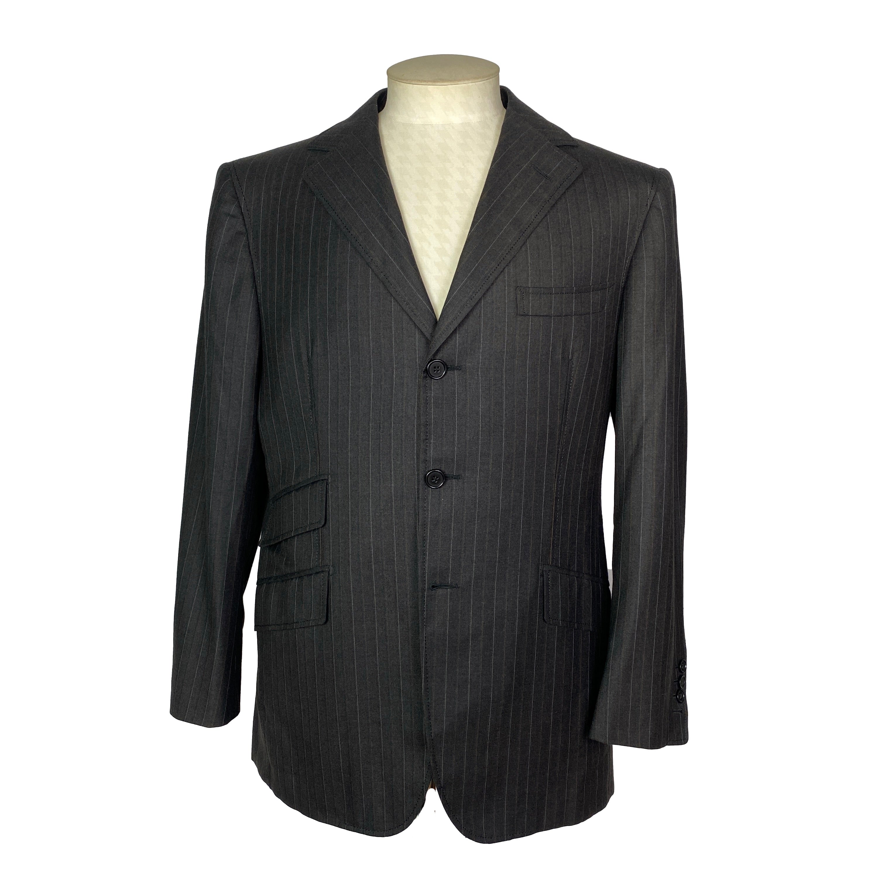 Costume gris à rayures Gaetano Aloisio