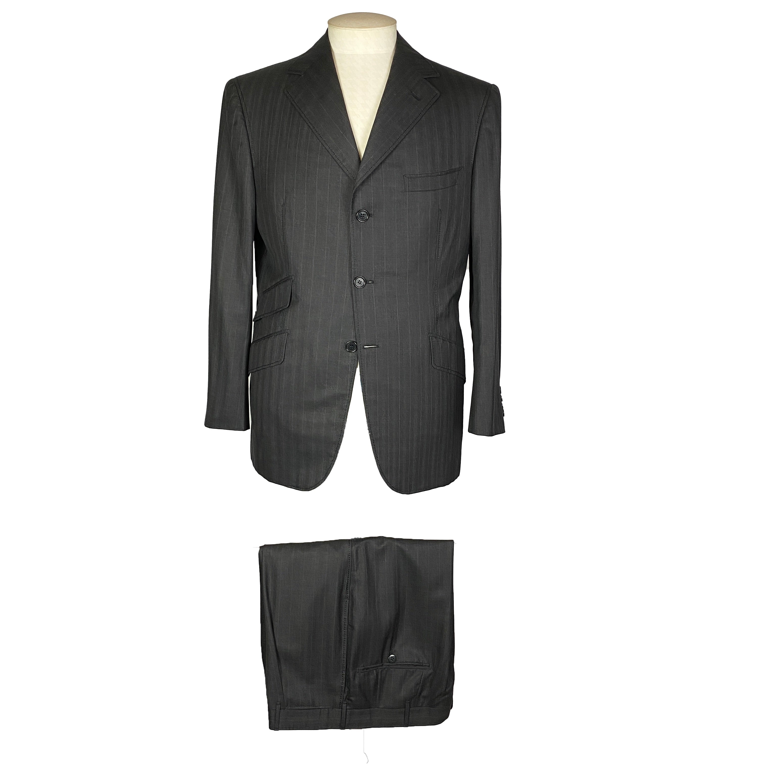 Costume gris à rayures Gaetano Aloisio