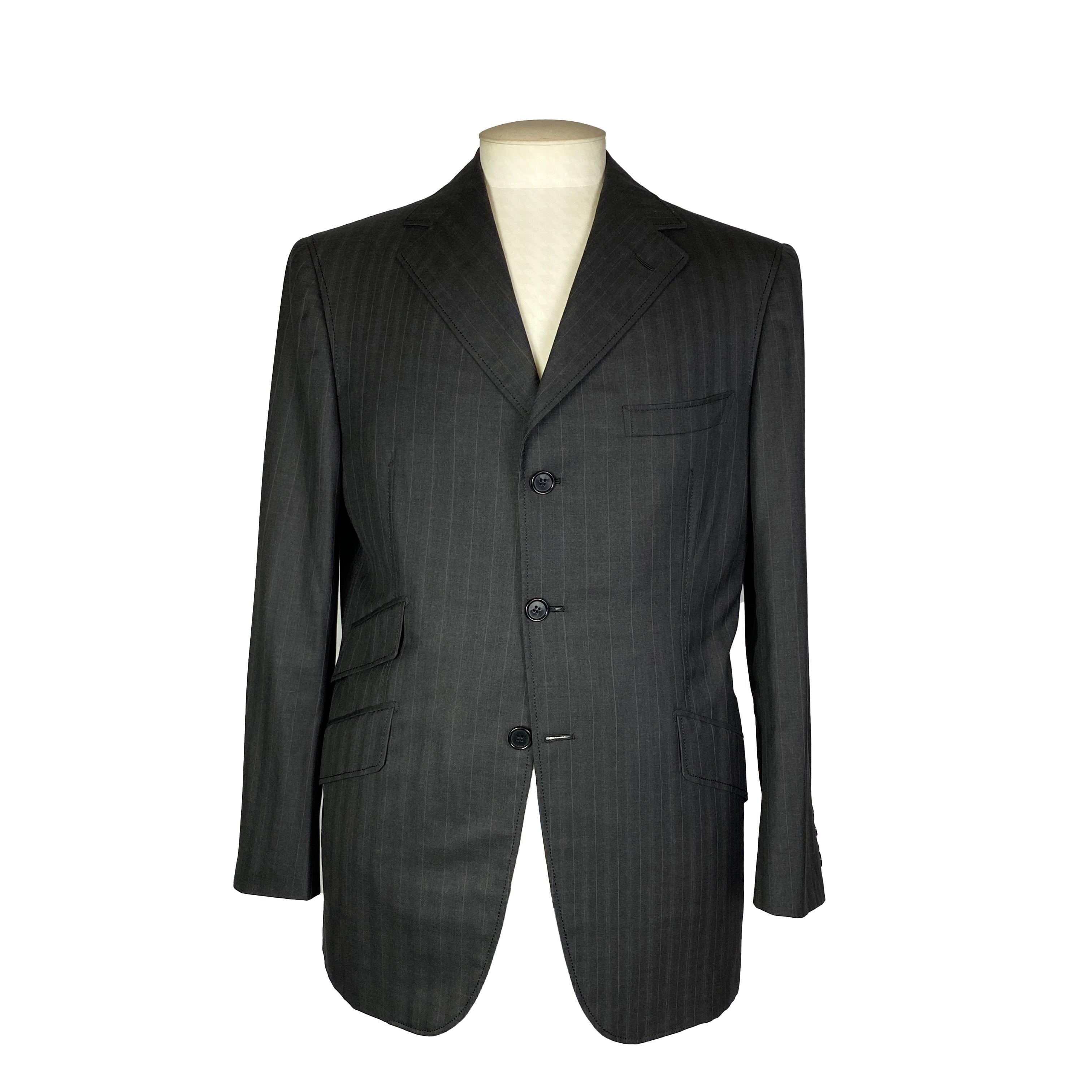 Costume gris à rayures Gaetano Aloisio