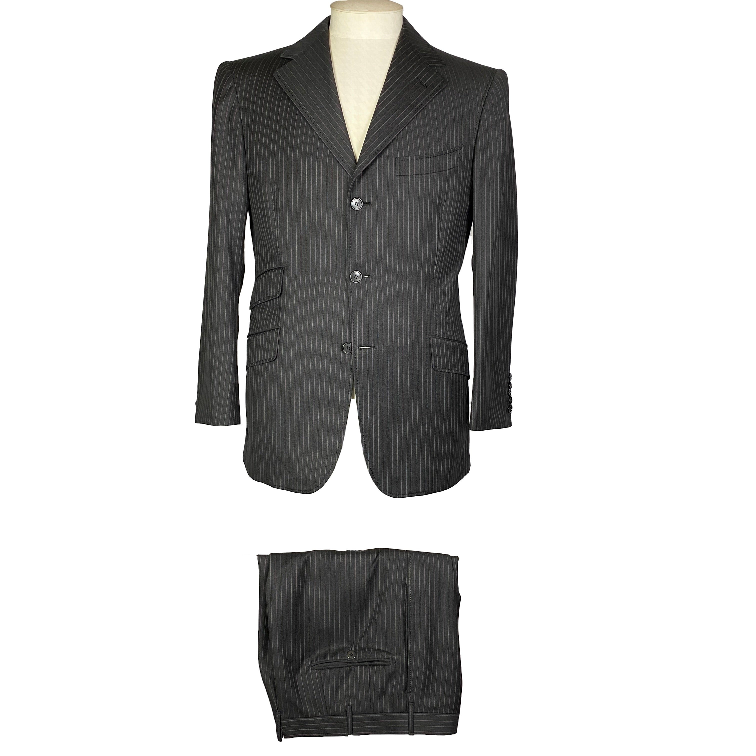 Costume gris à rayures Gaetano Aloisio