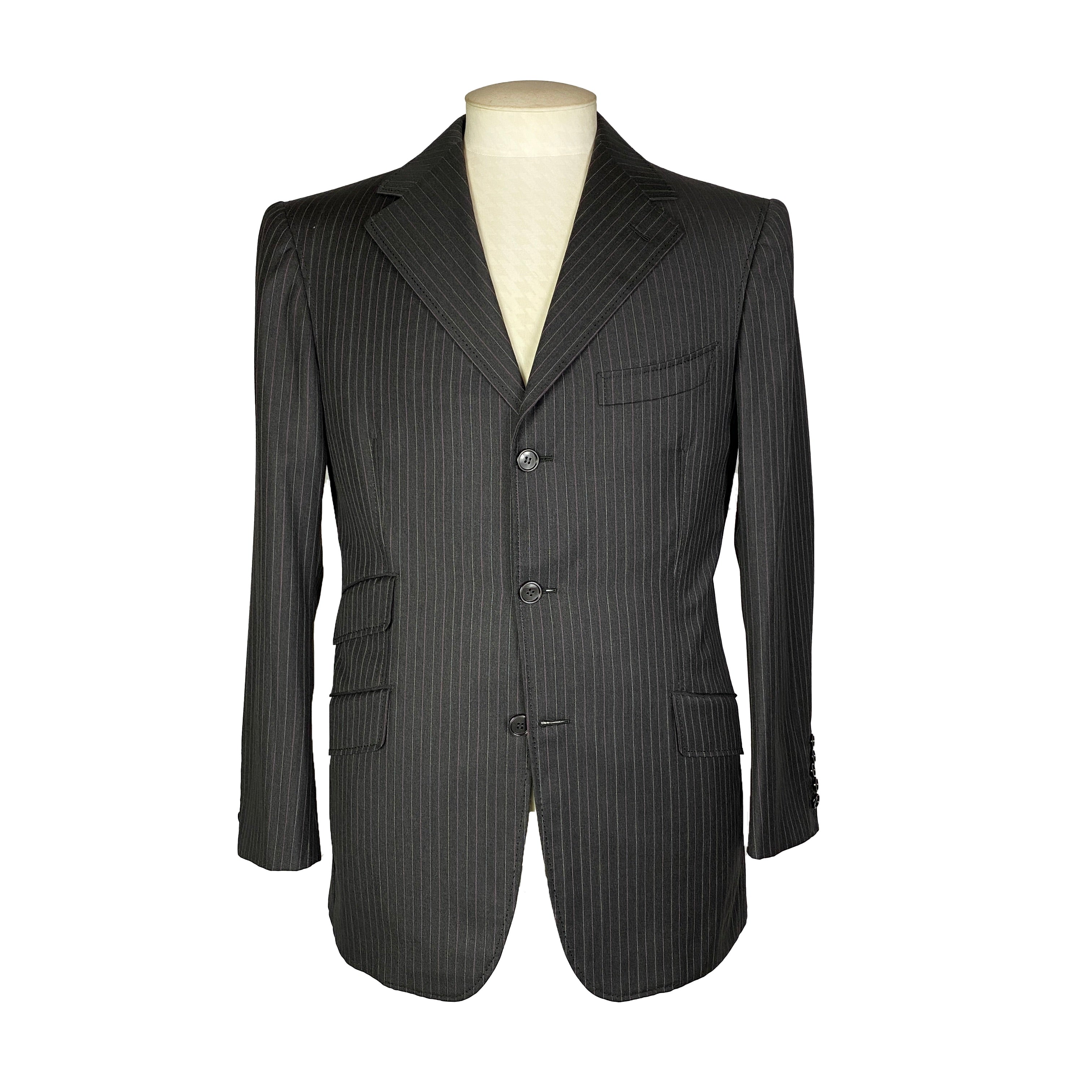 Costume gris à rayures Gaetano Aloisio