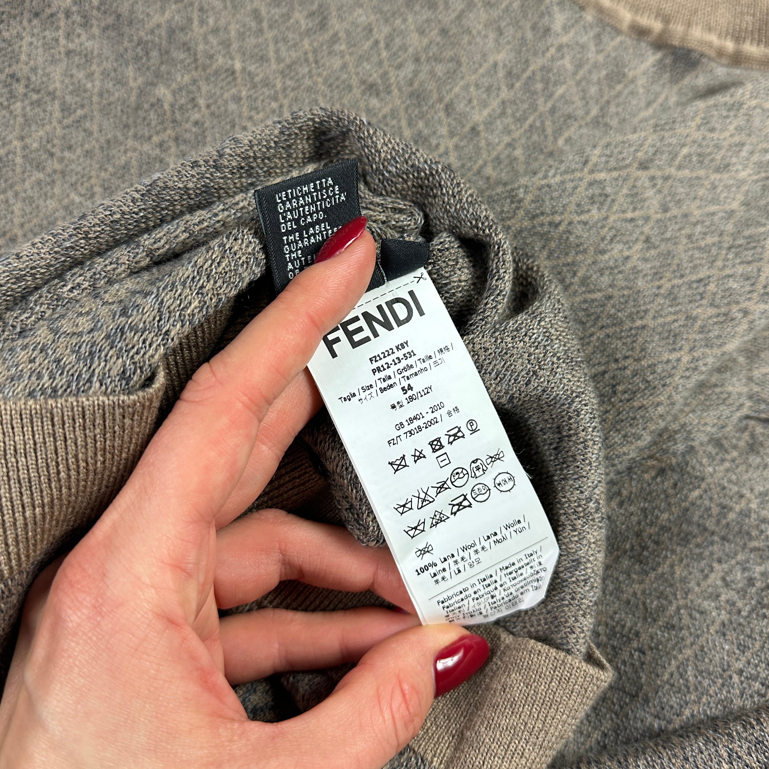 Pull col roulé Fendi