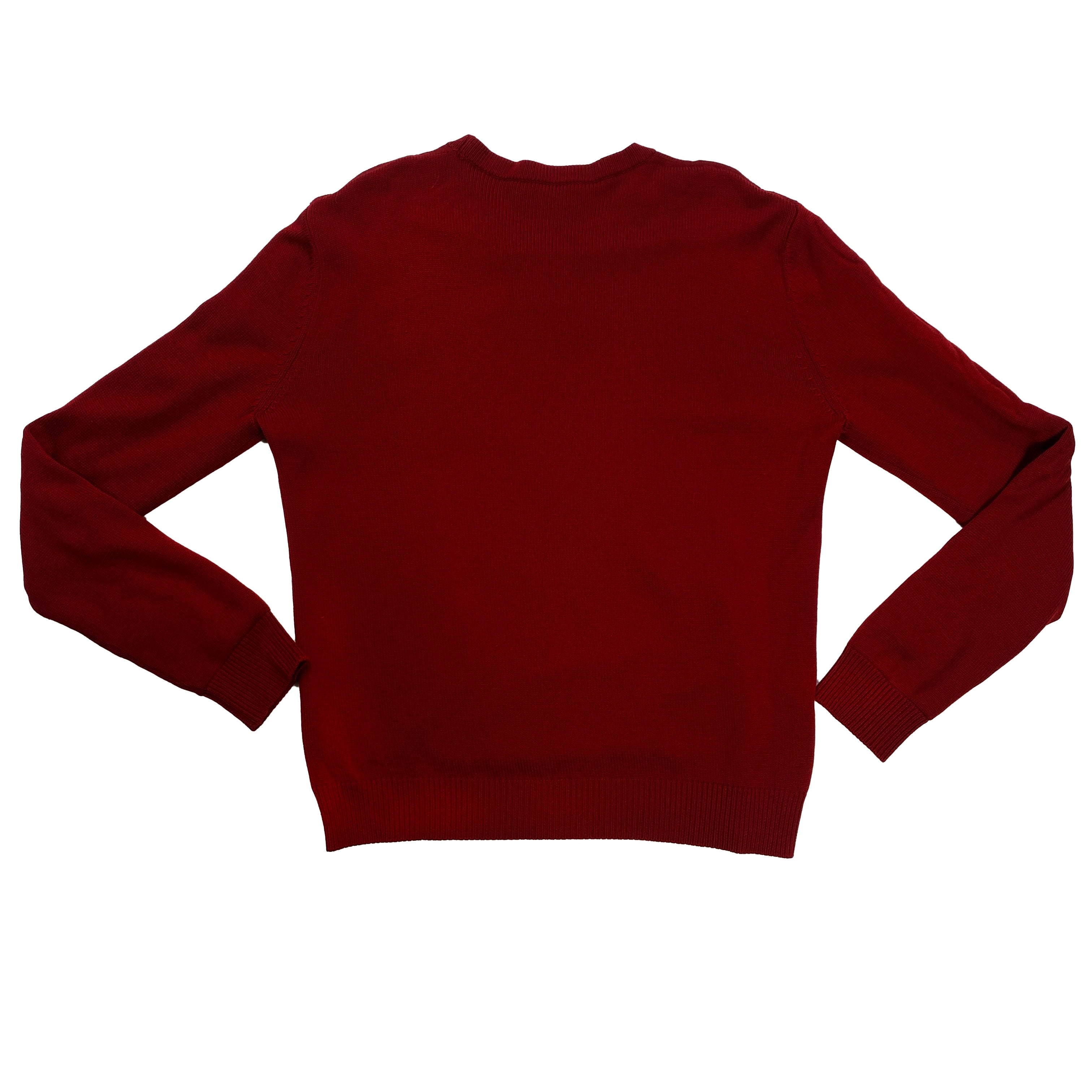 Pull Hermès rouge motifs torsadés