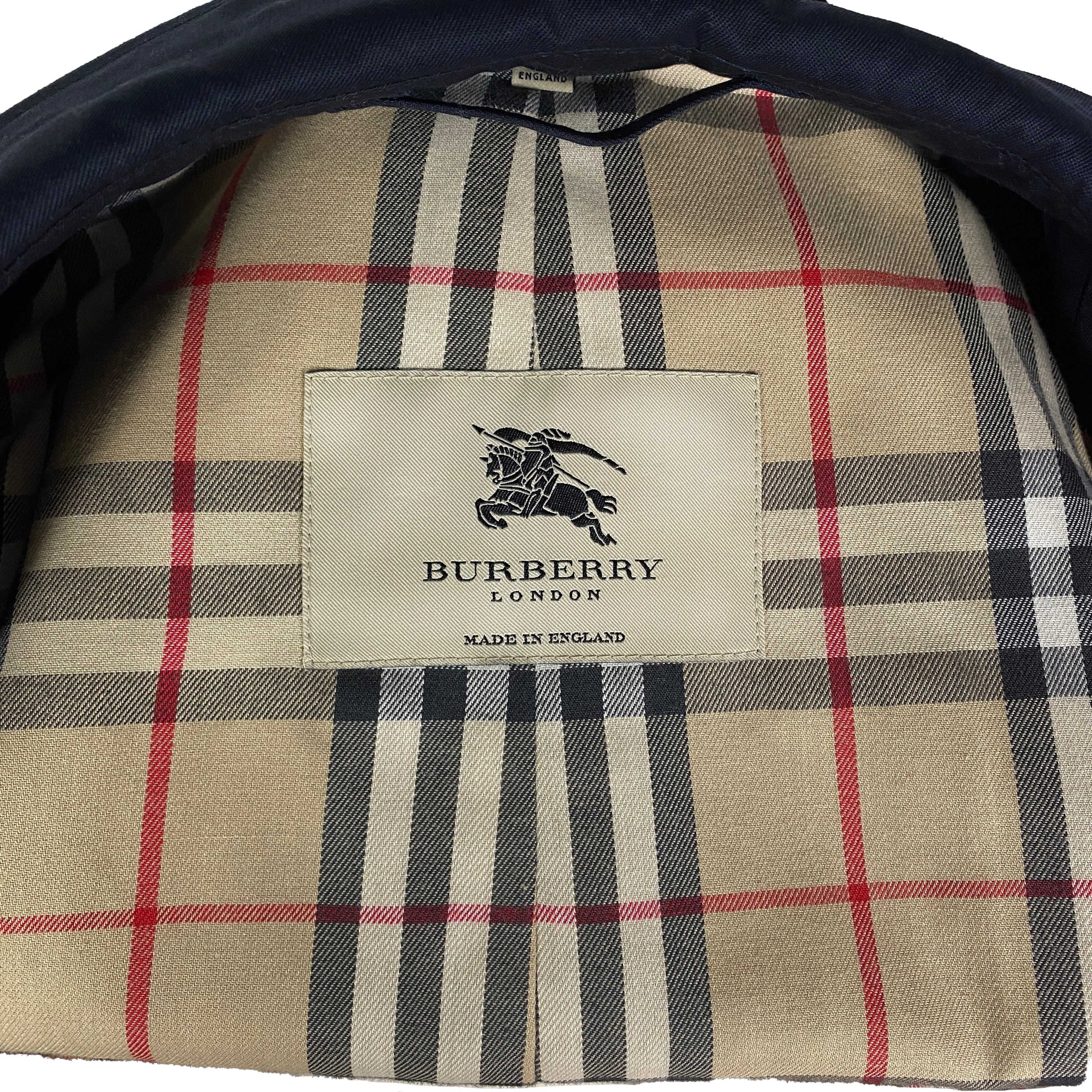 Trench bleu marine Burberry