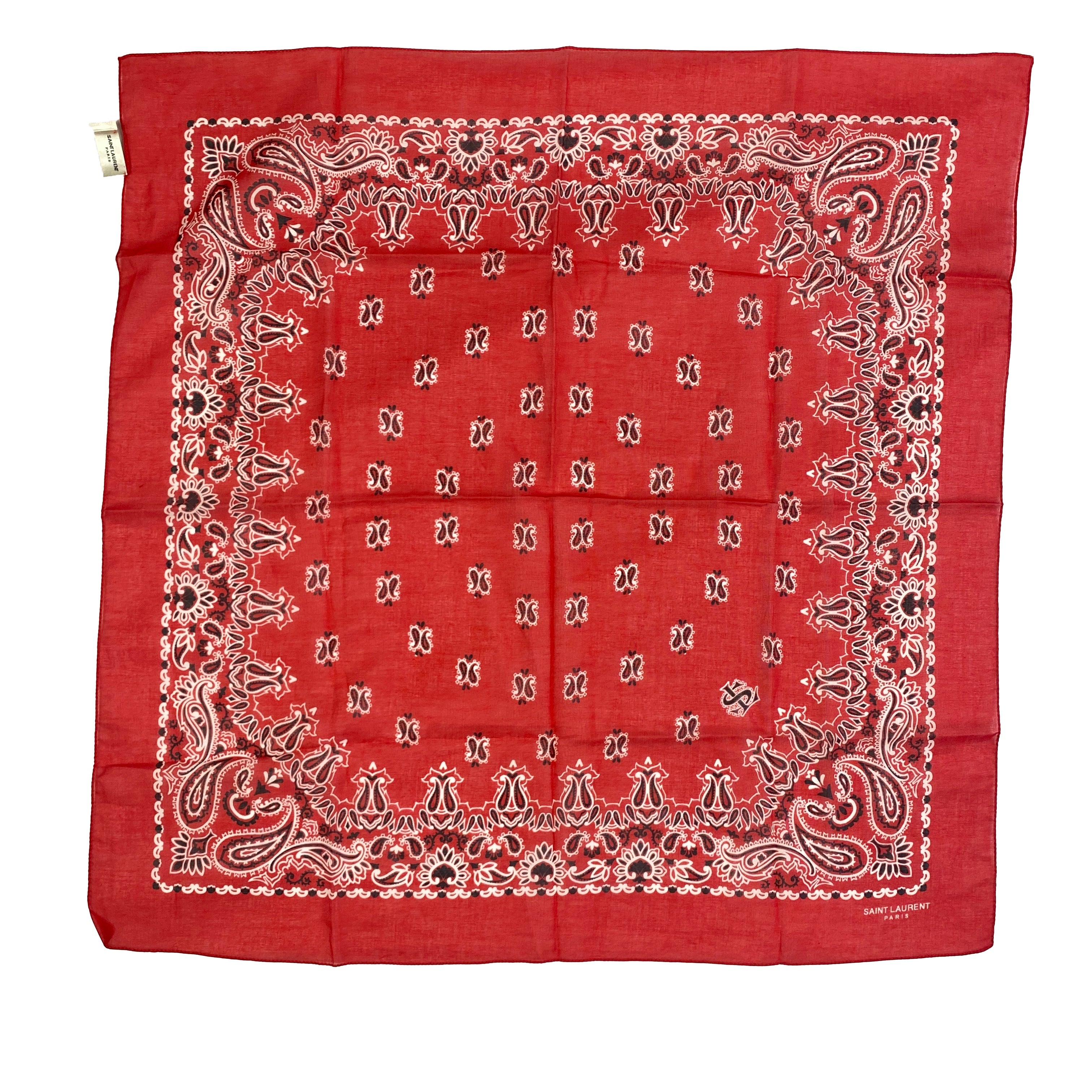 Bandana rouge Saint Laurent