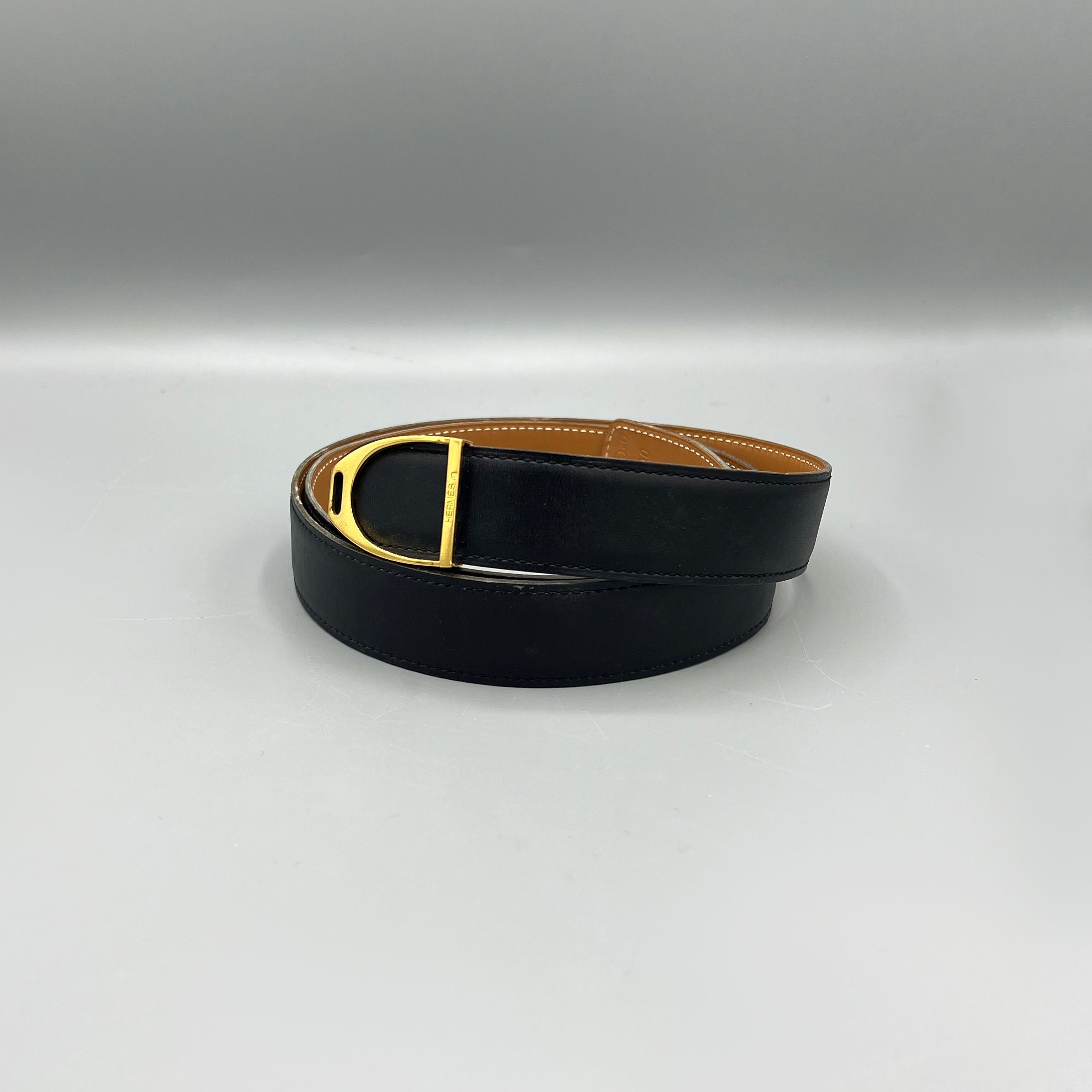 Ceinture boucle étrier Hermès