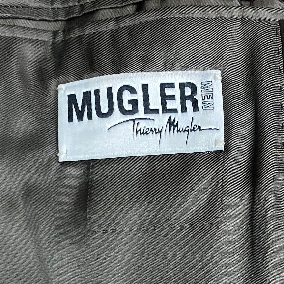 Mugler Men brown coat