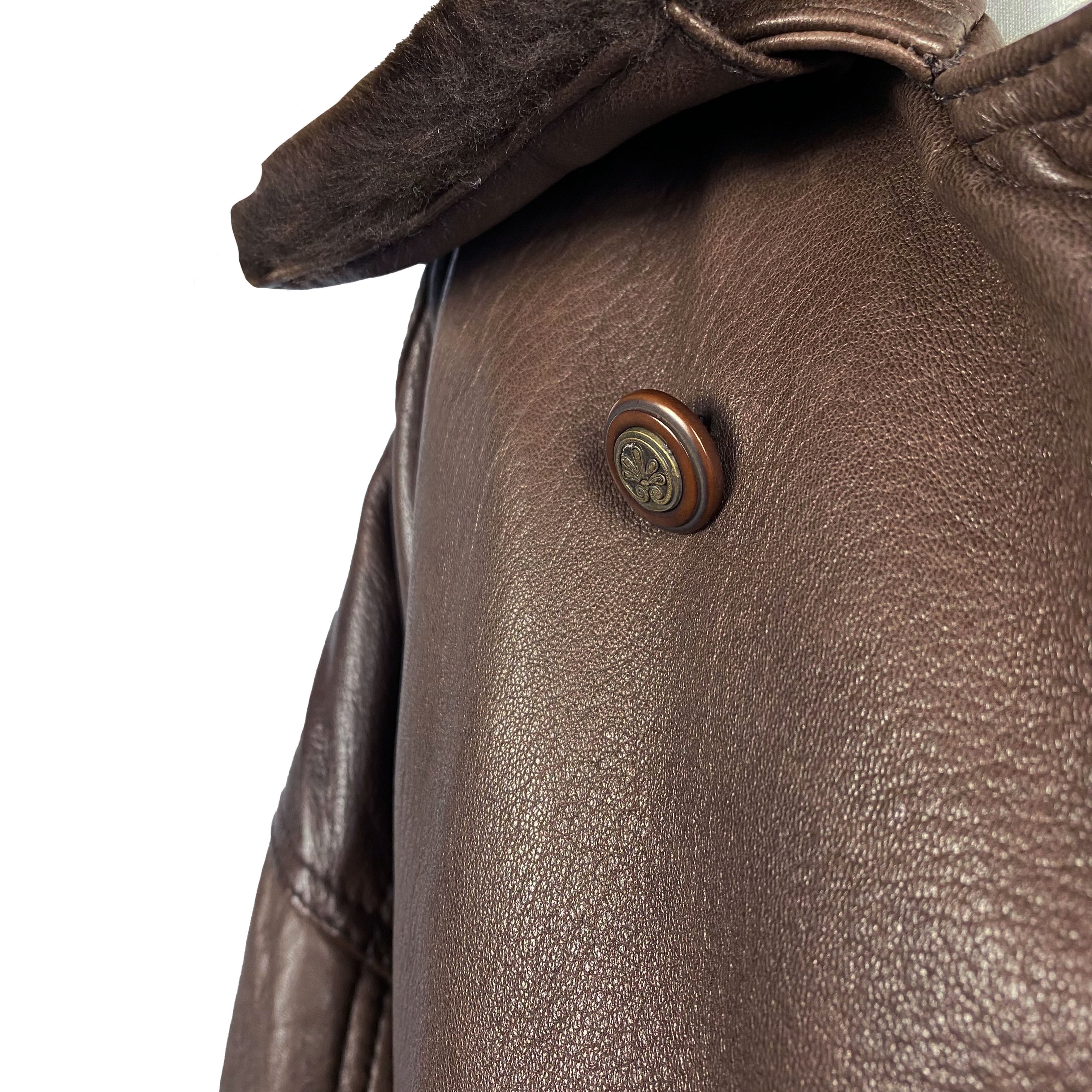 Bomber en cuir Franck Namani