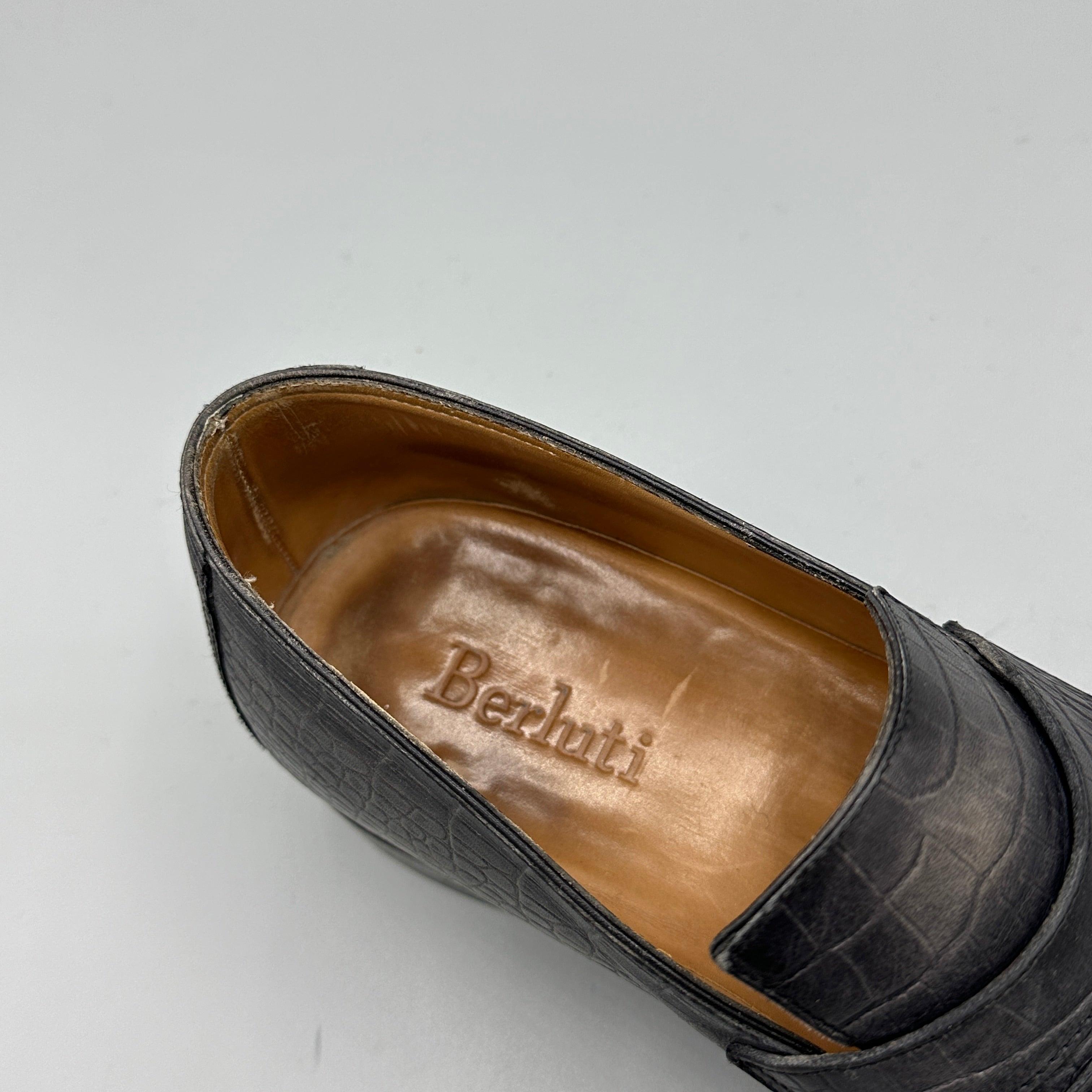 Mocassins gris Berluti