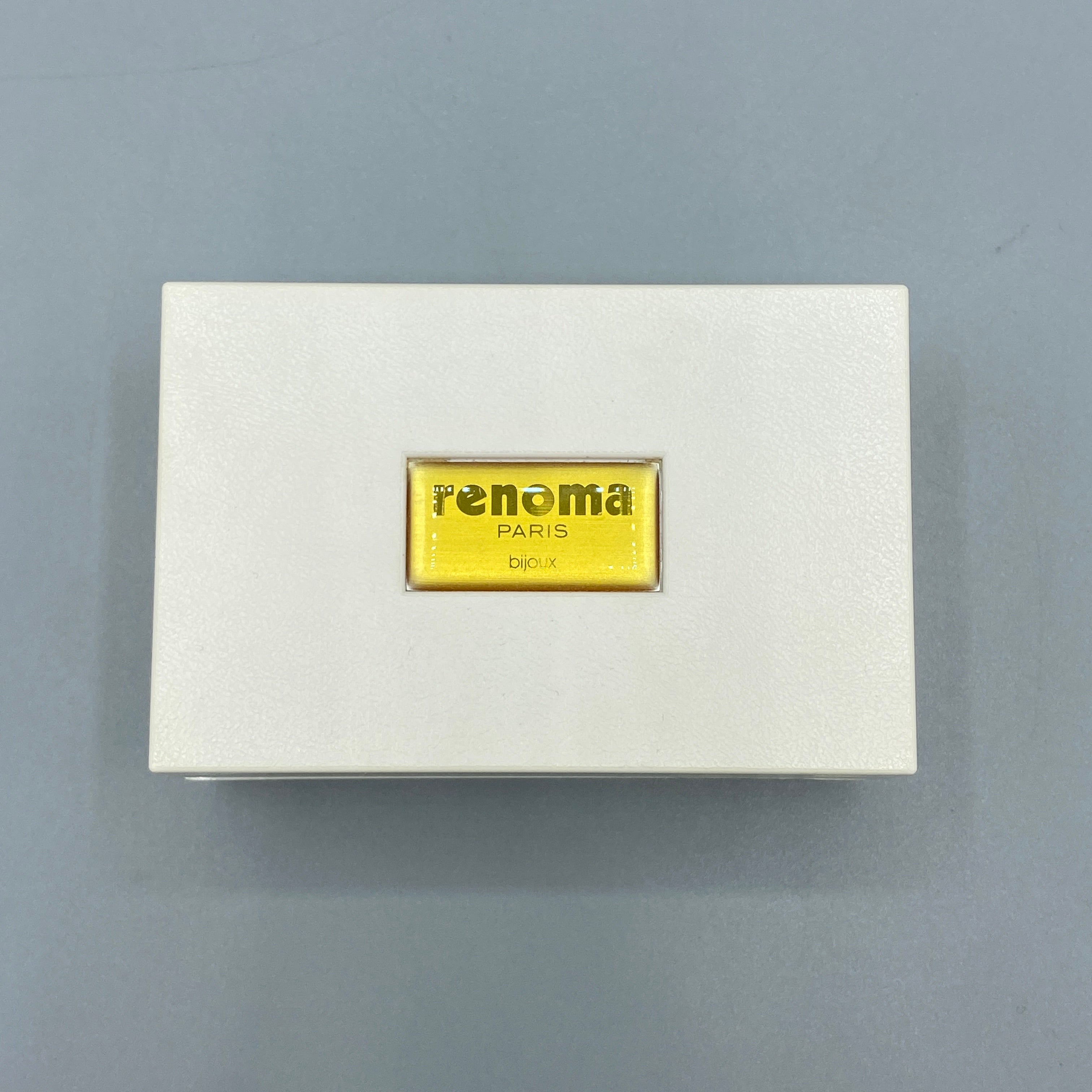 Boutons de manchette et pince à cravate argentés Renoma