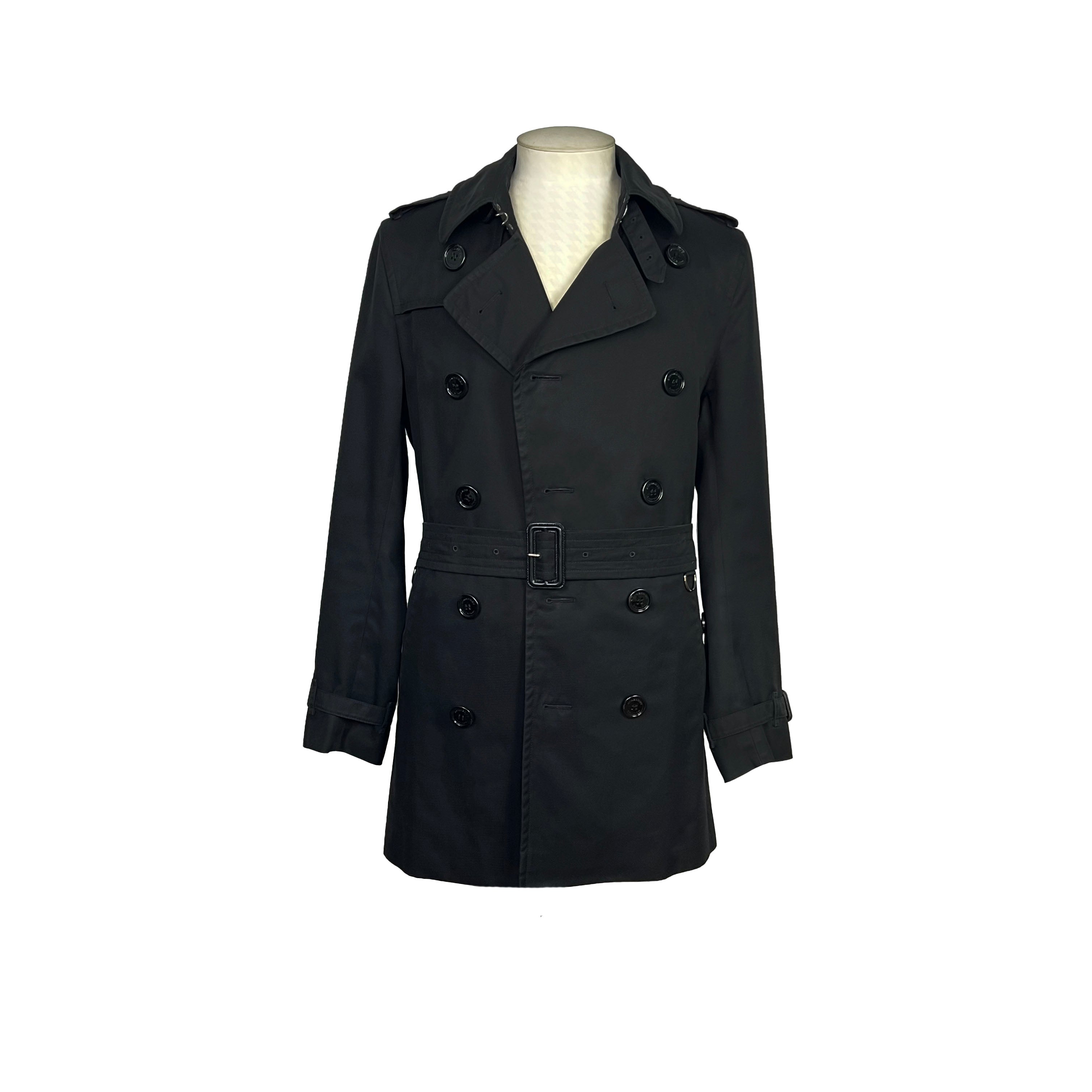 Trench 3/4 noir Burberry