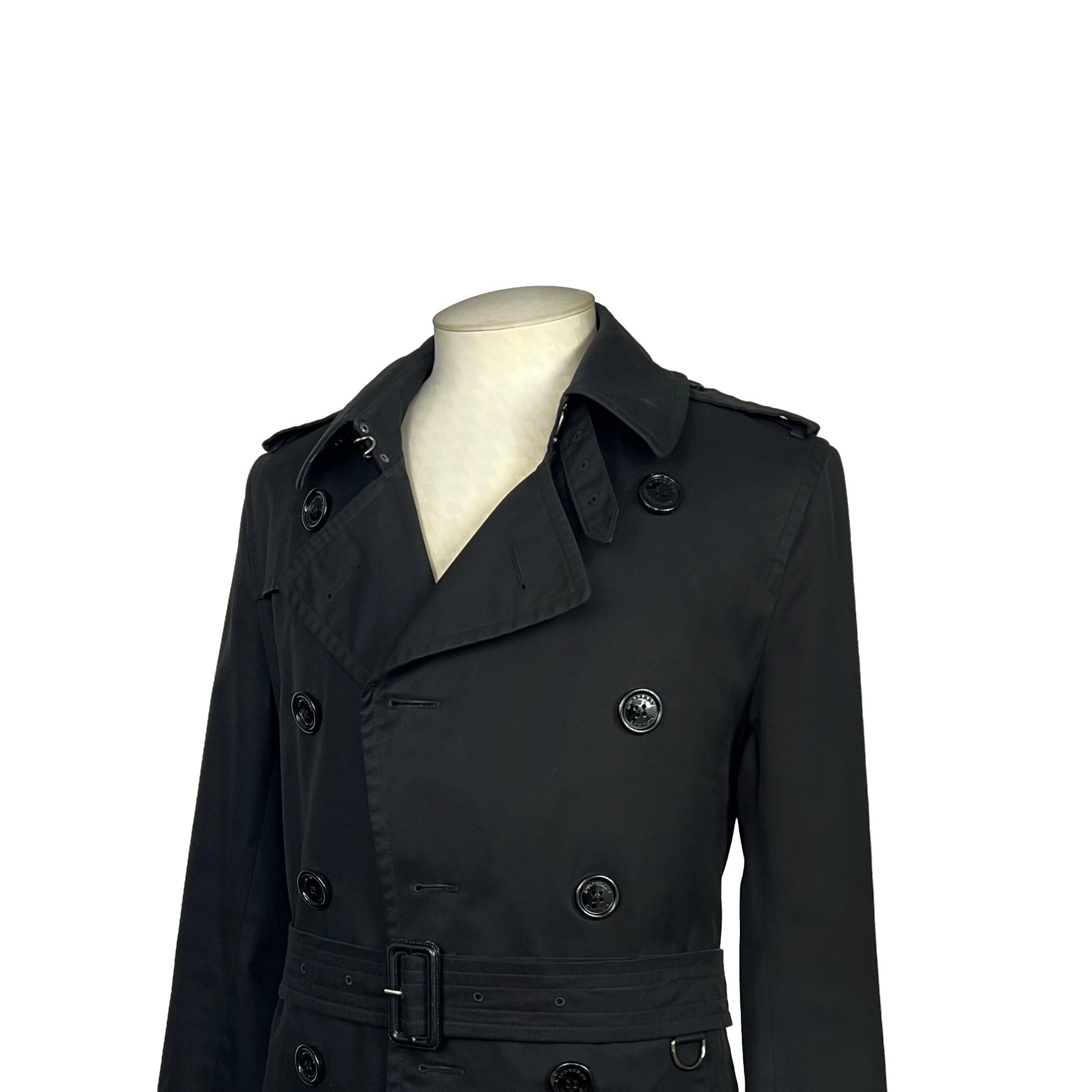 Trench 3/4 noir Burberry