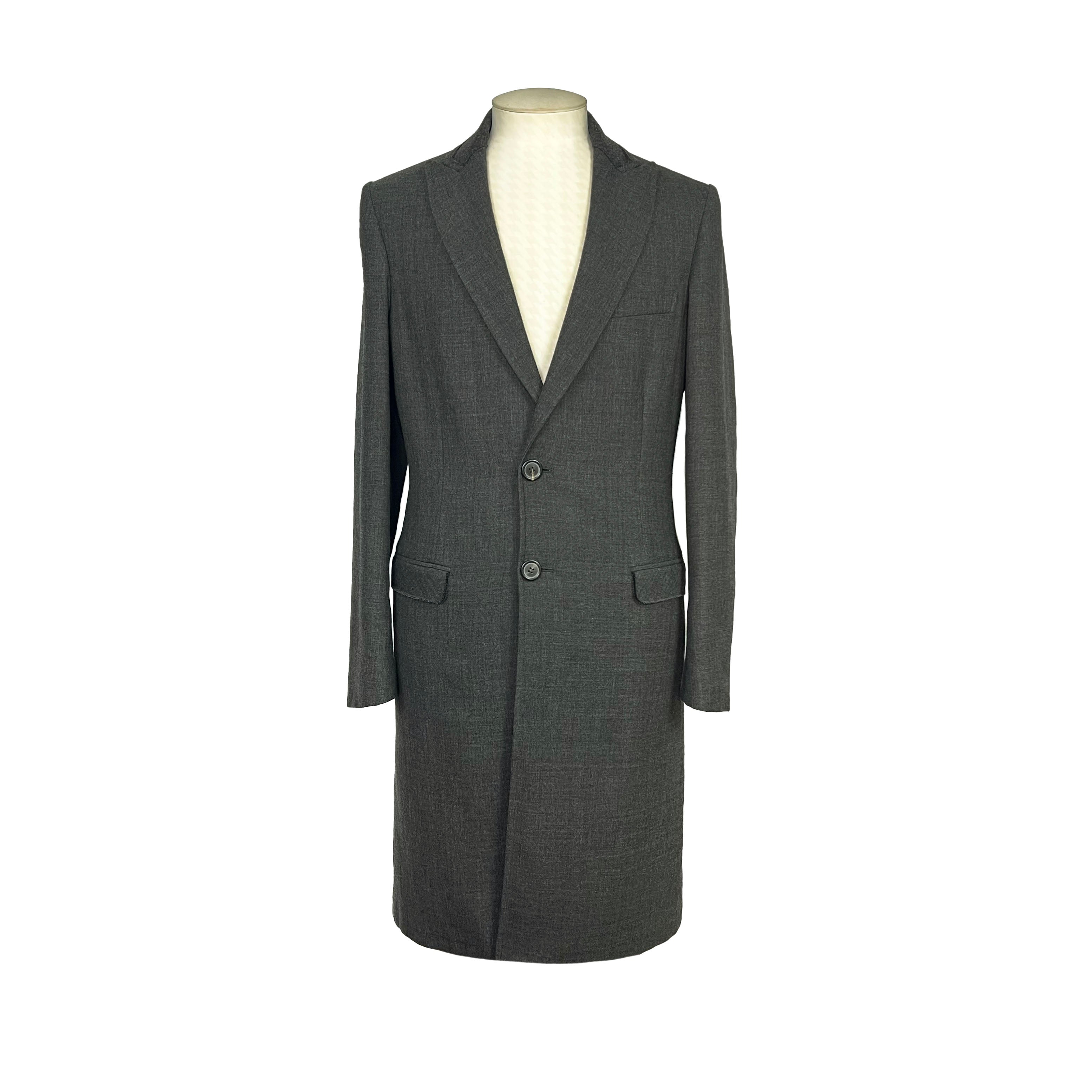 Manteau gris chiné Lanvin