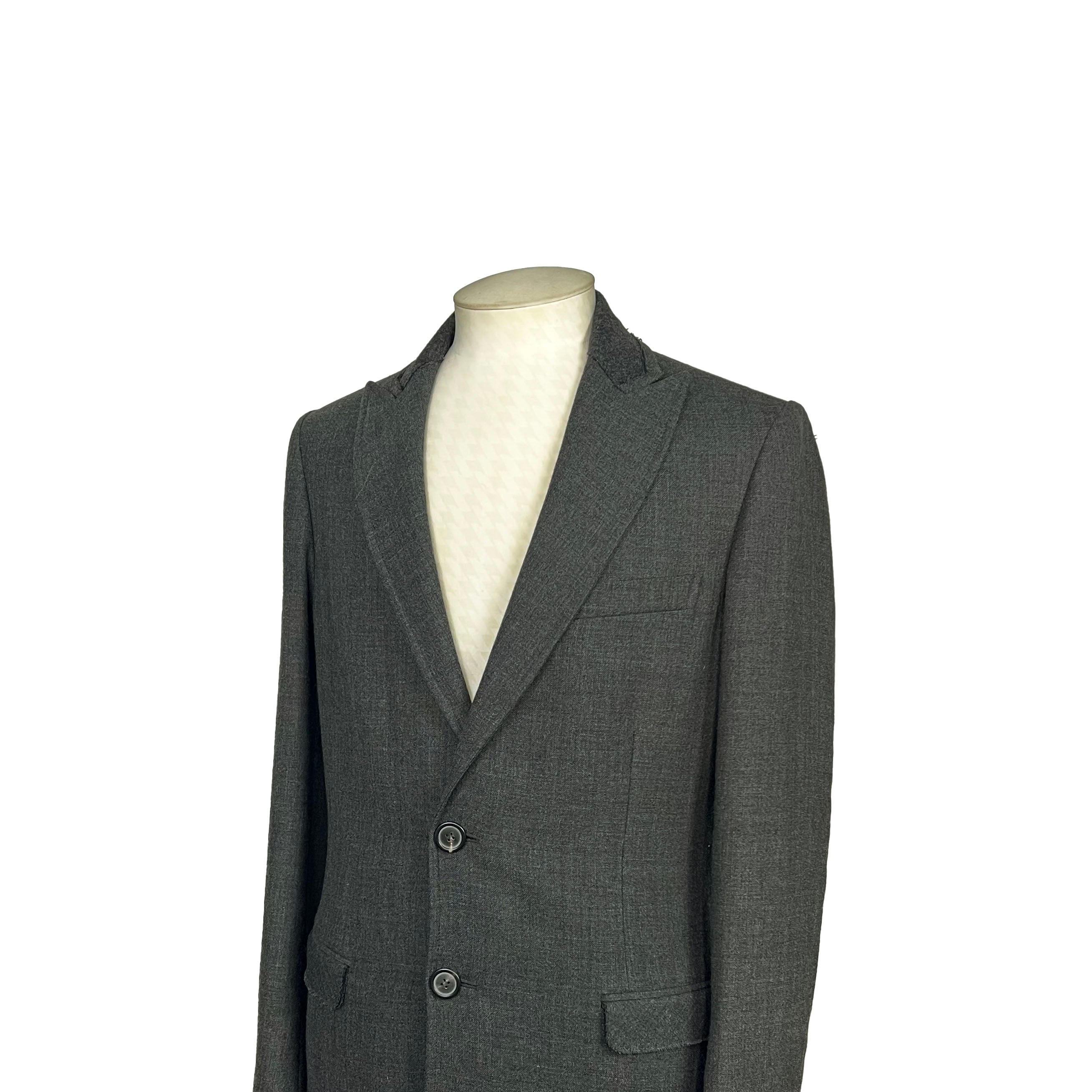 Manteau gris chiné Lanvin