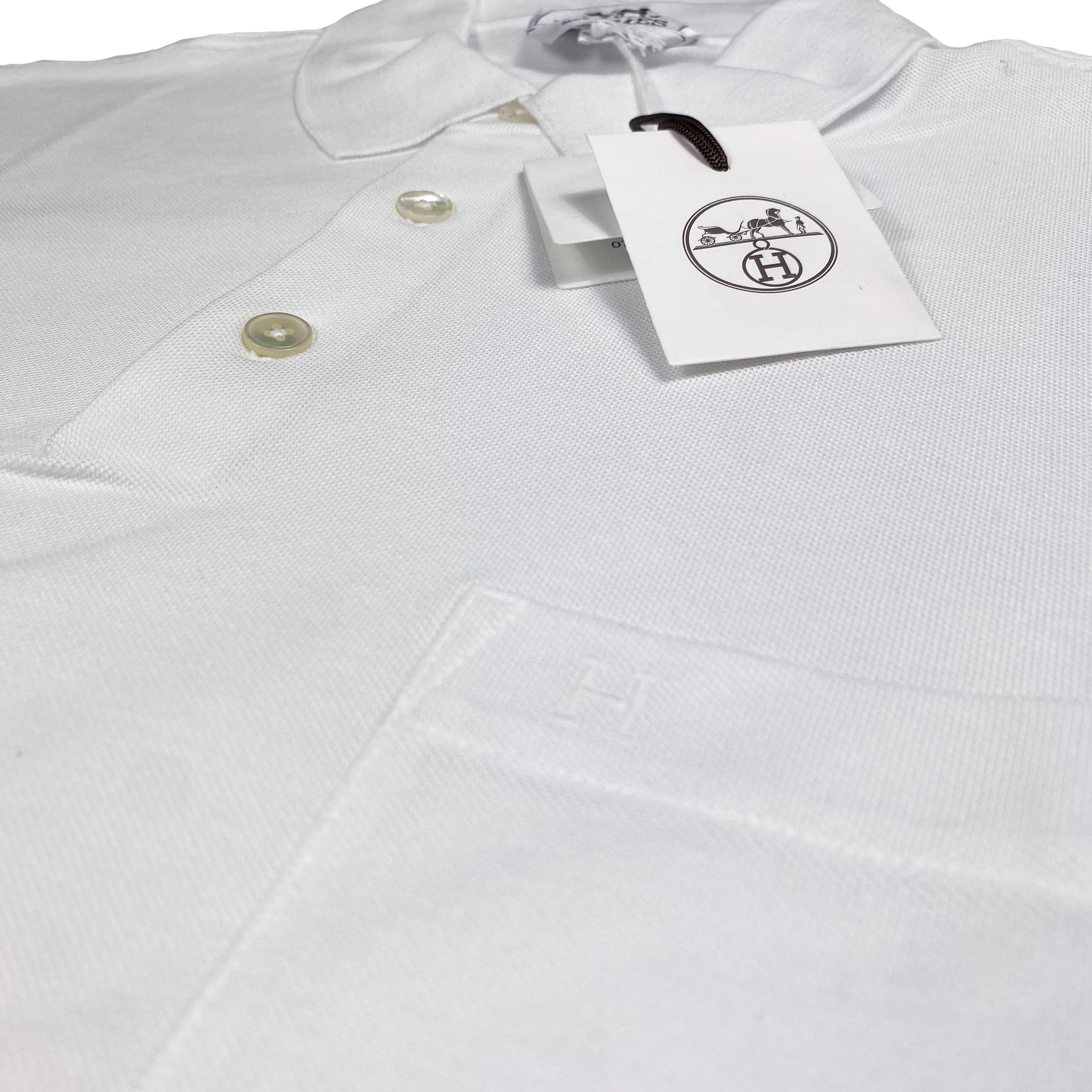 Polo blanc Hermès