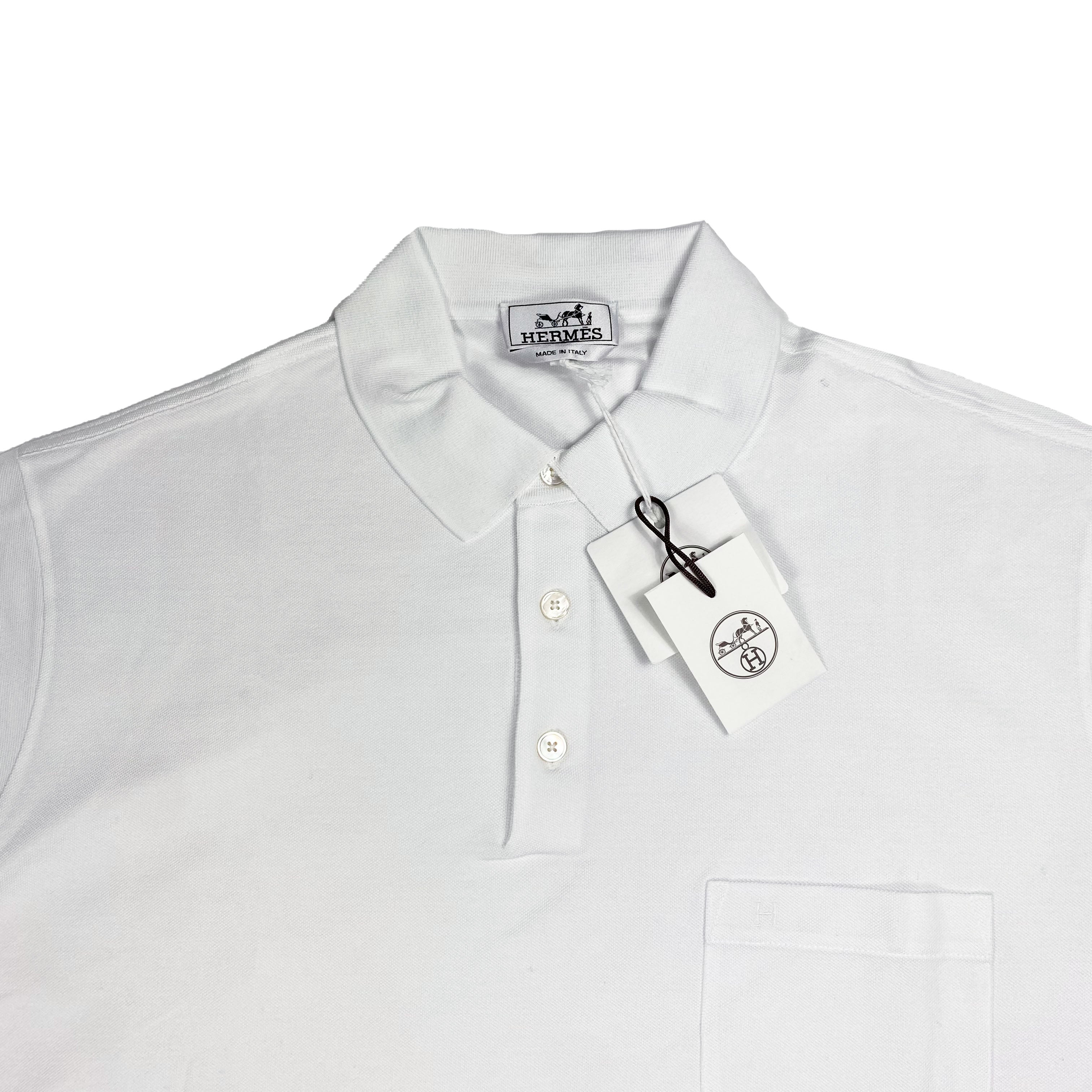 Polo blanc Hermès