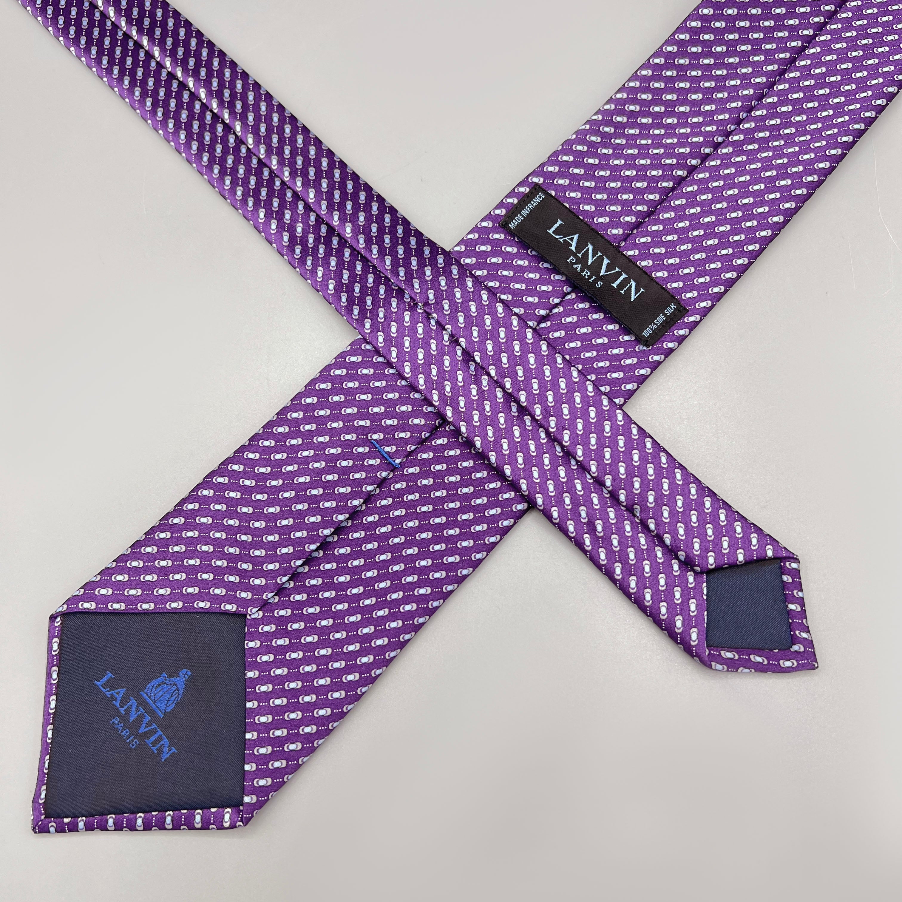 Cravate violette Lanvin