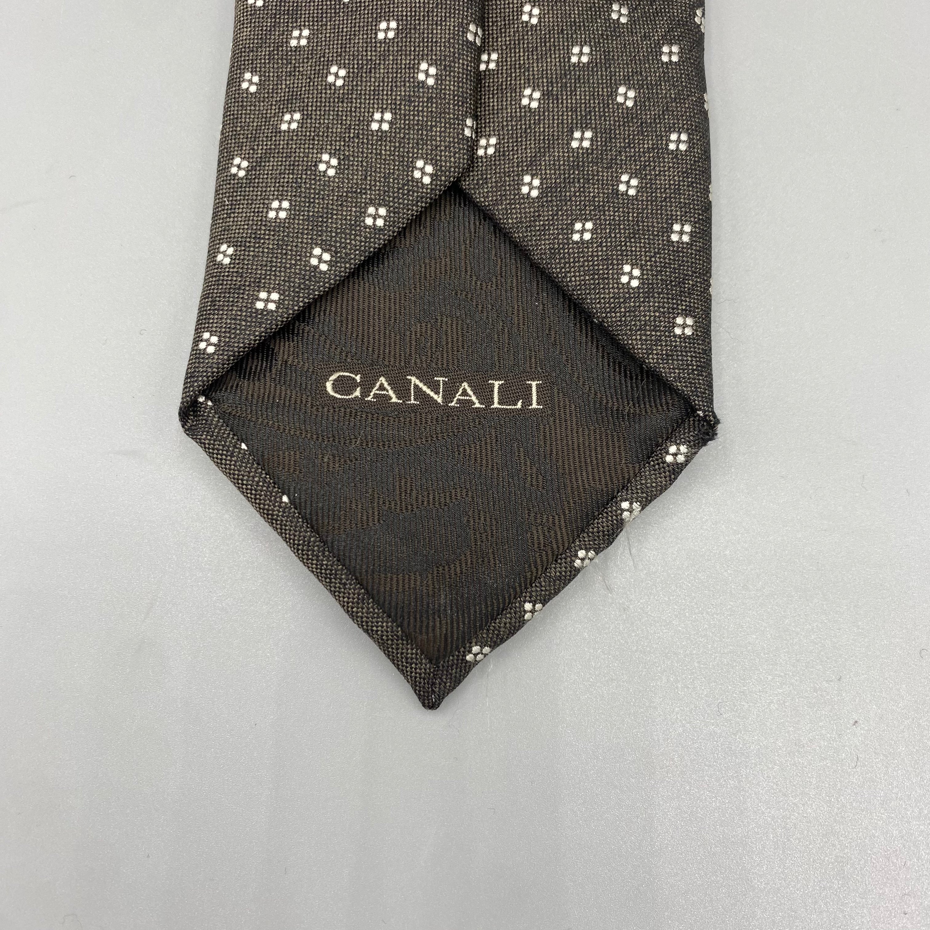 Cravate marron Canali