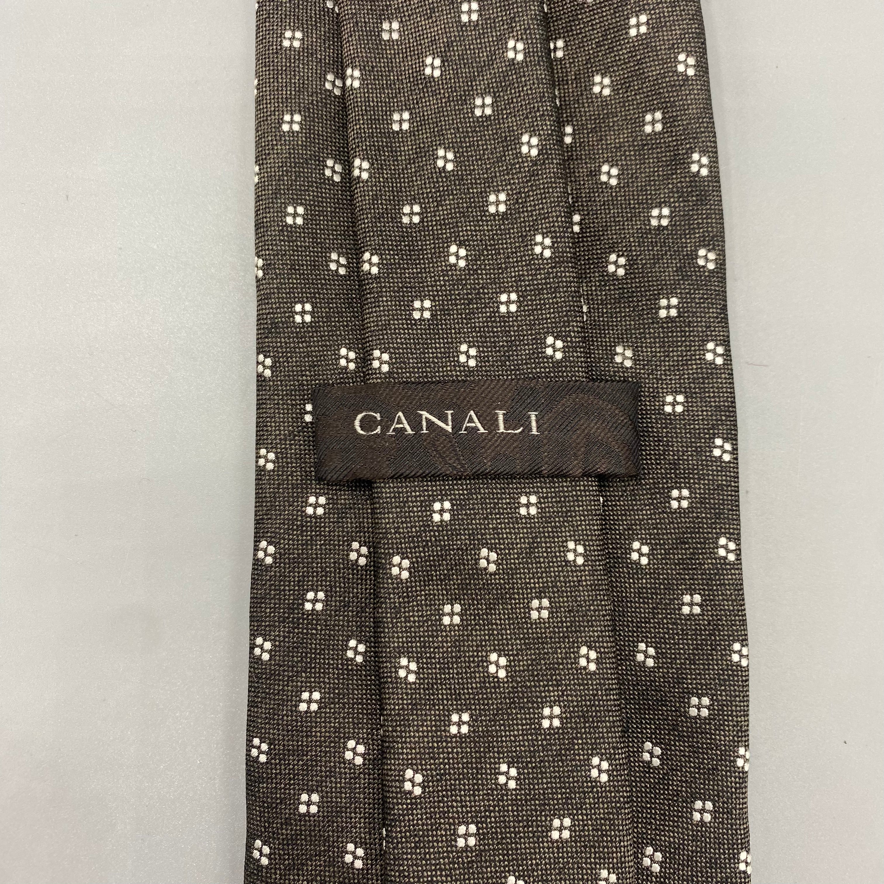 Cravate marron Canali