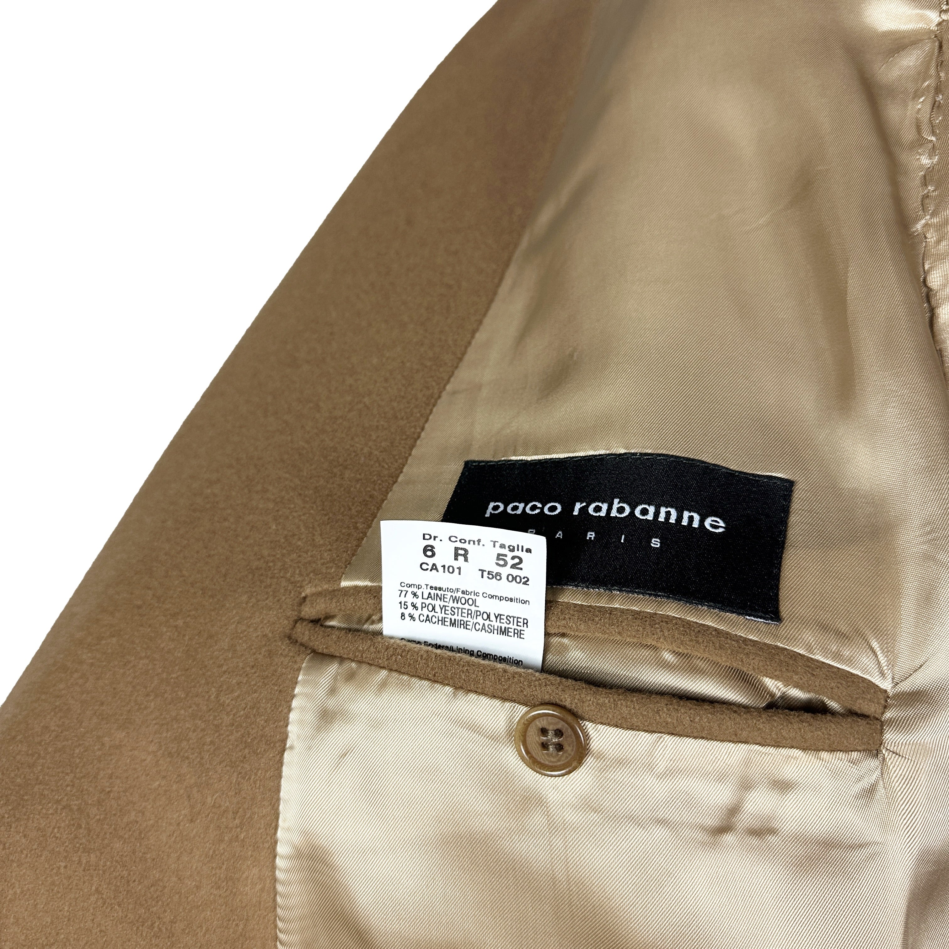 Manteau croisé Paco Rabanne