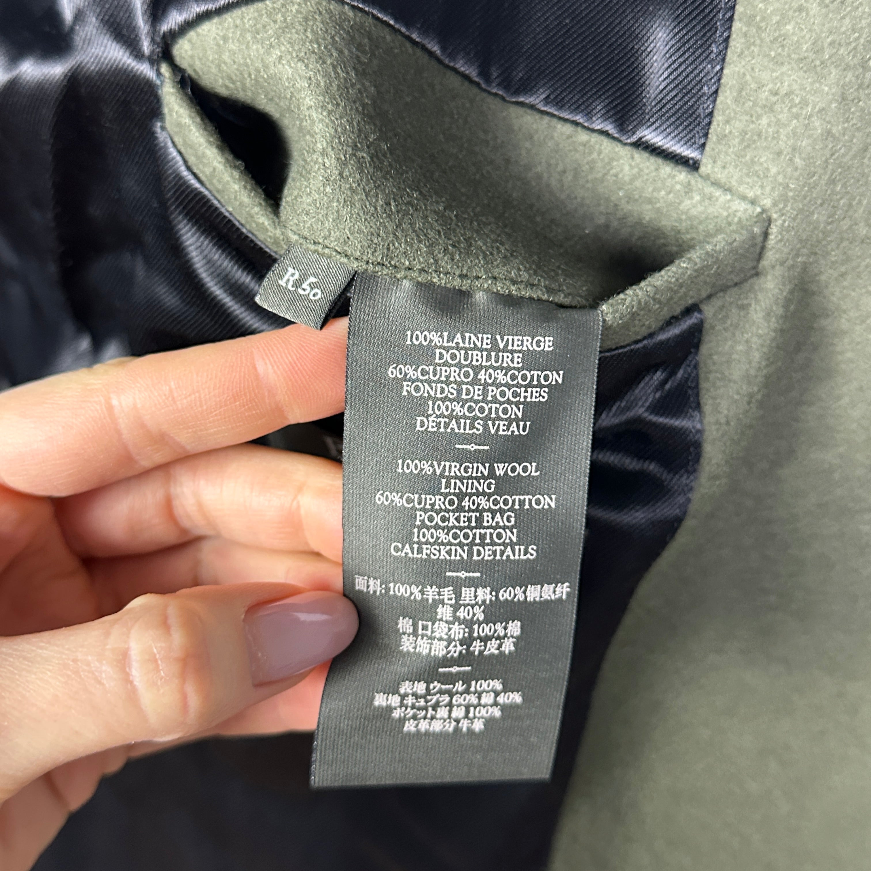 Manteau vert Berluti