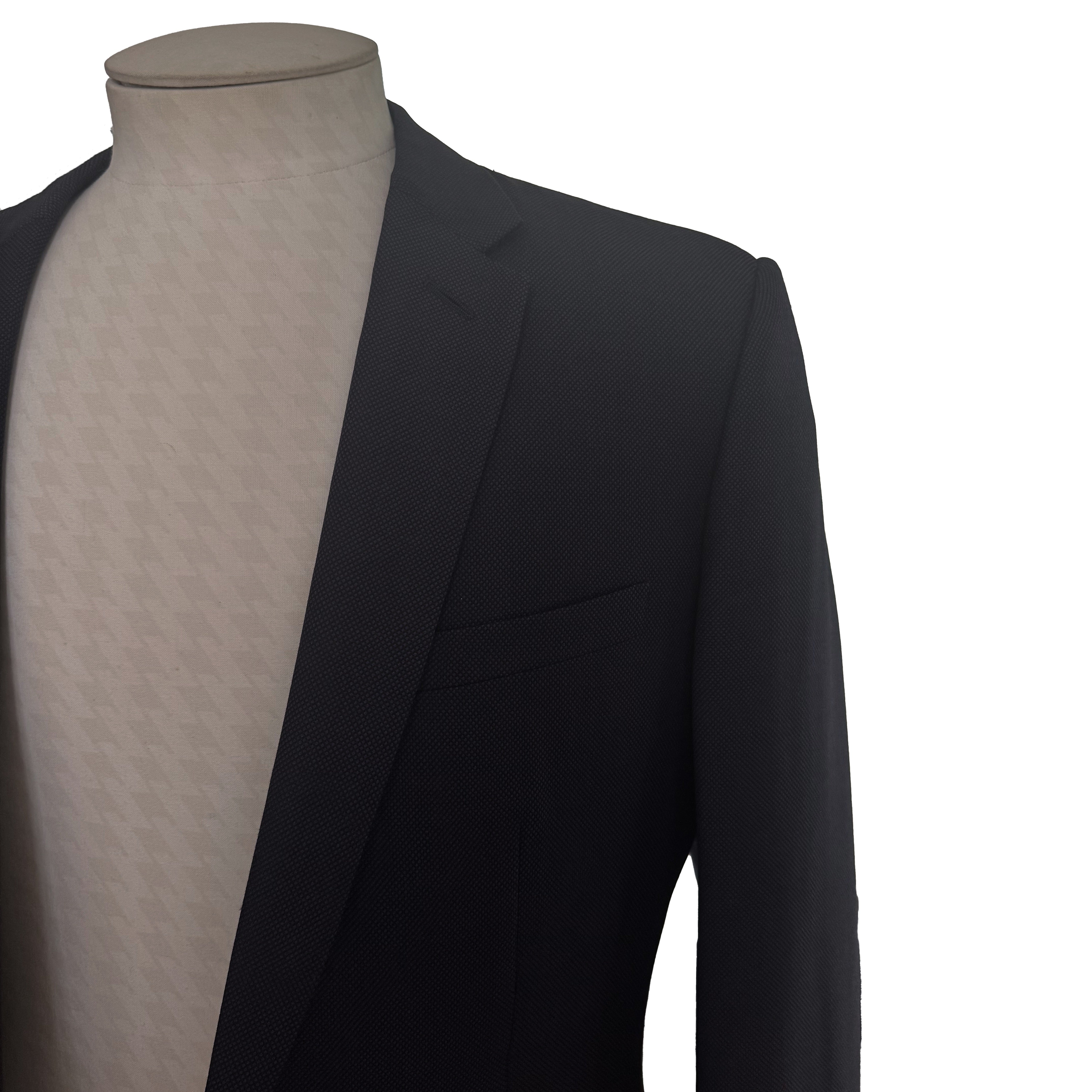 Costume Dior bleu marine à tissu texturé