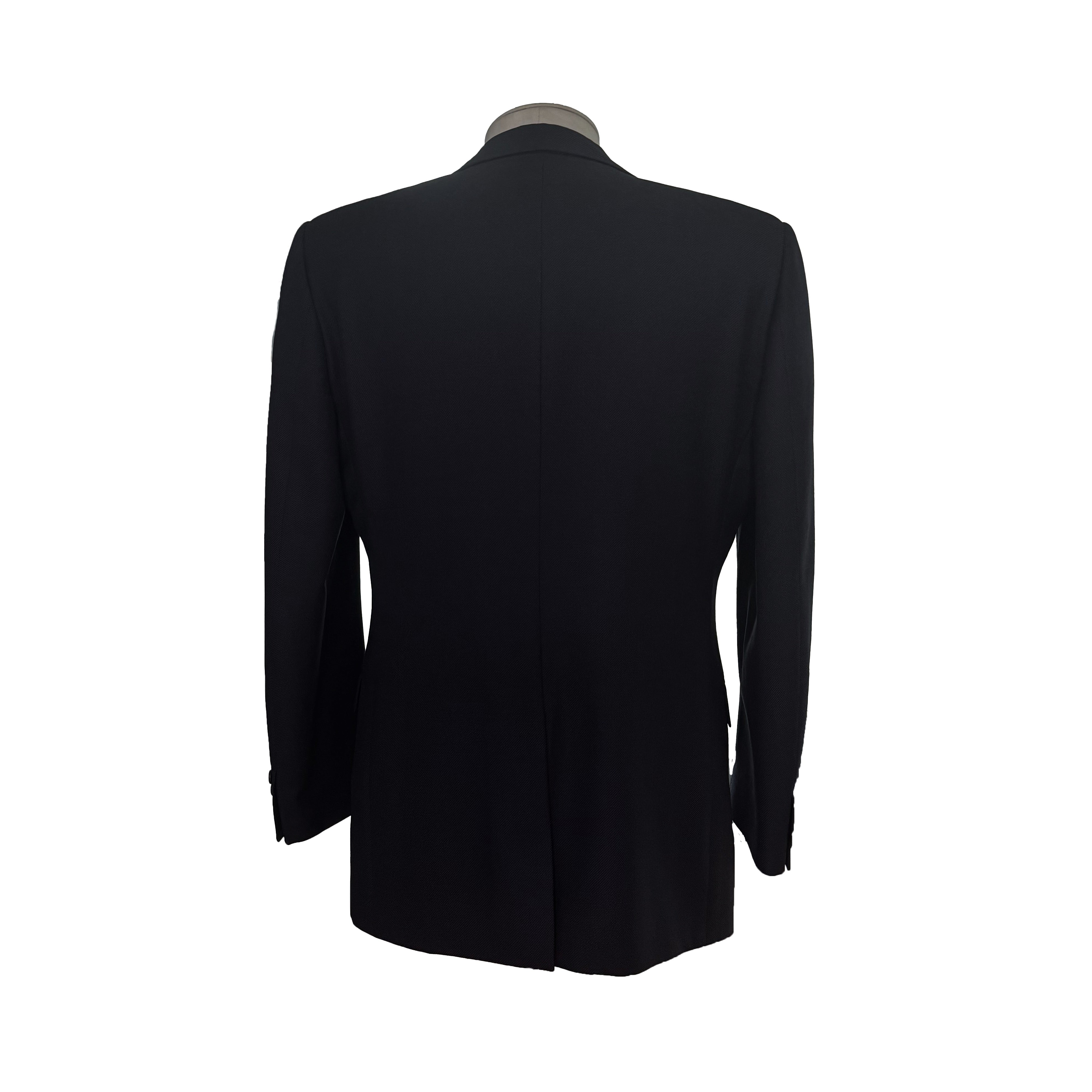 Costume Dior bleu marine à tissu texturé