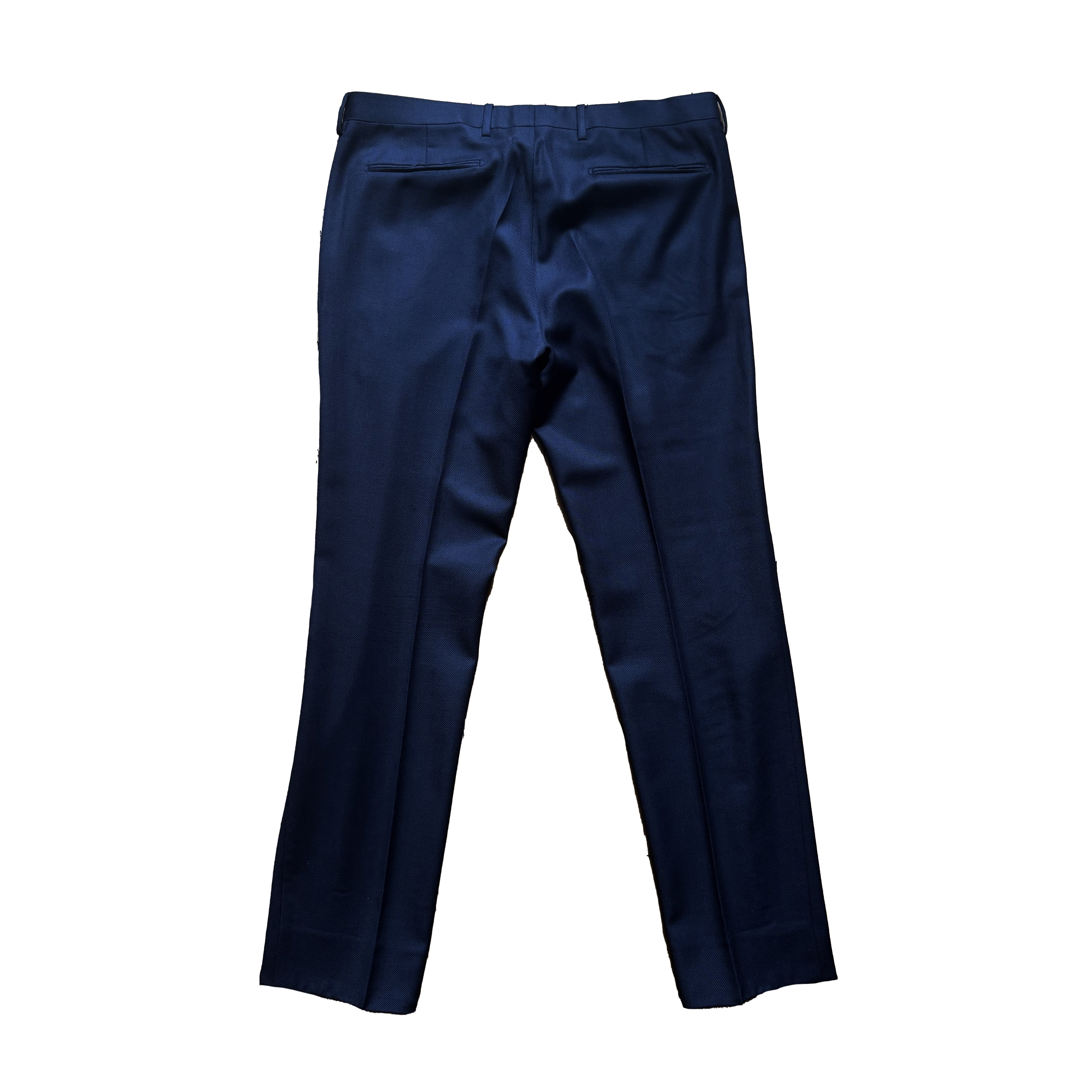 Costume Dior bleu marine à tissu texturé