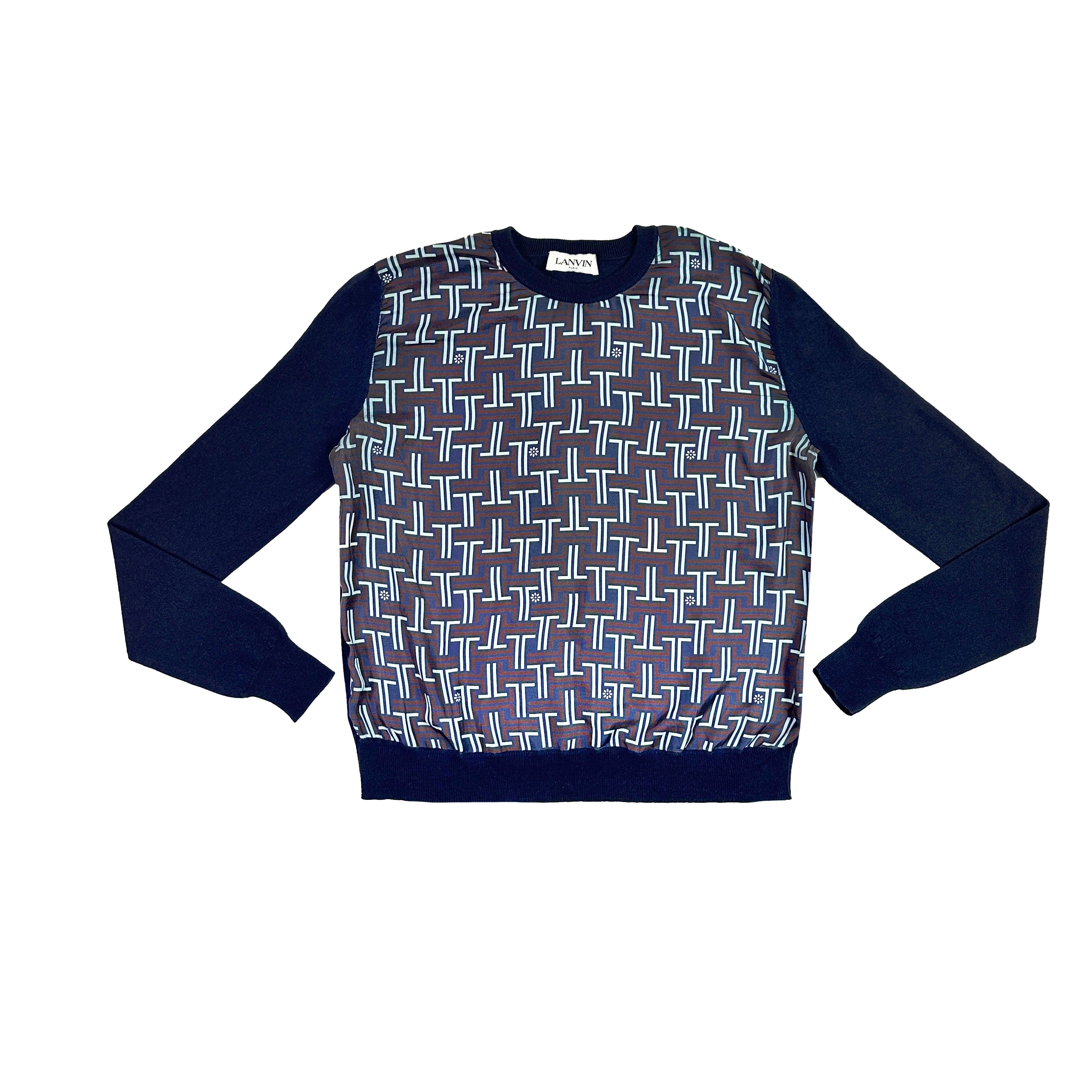 Pull bi-matière Lanvin