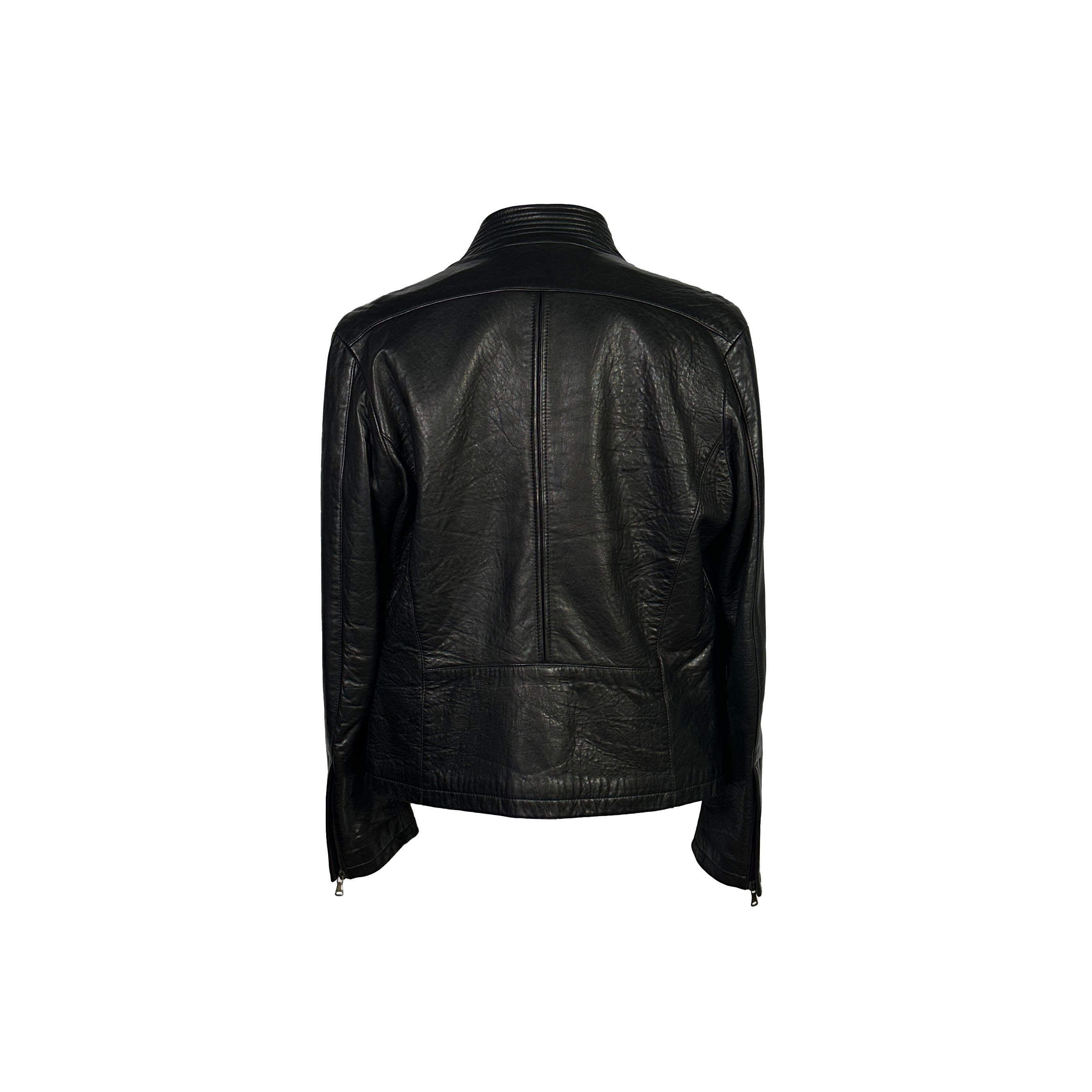 Blouson en cuir noir Kenzo
