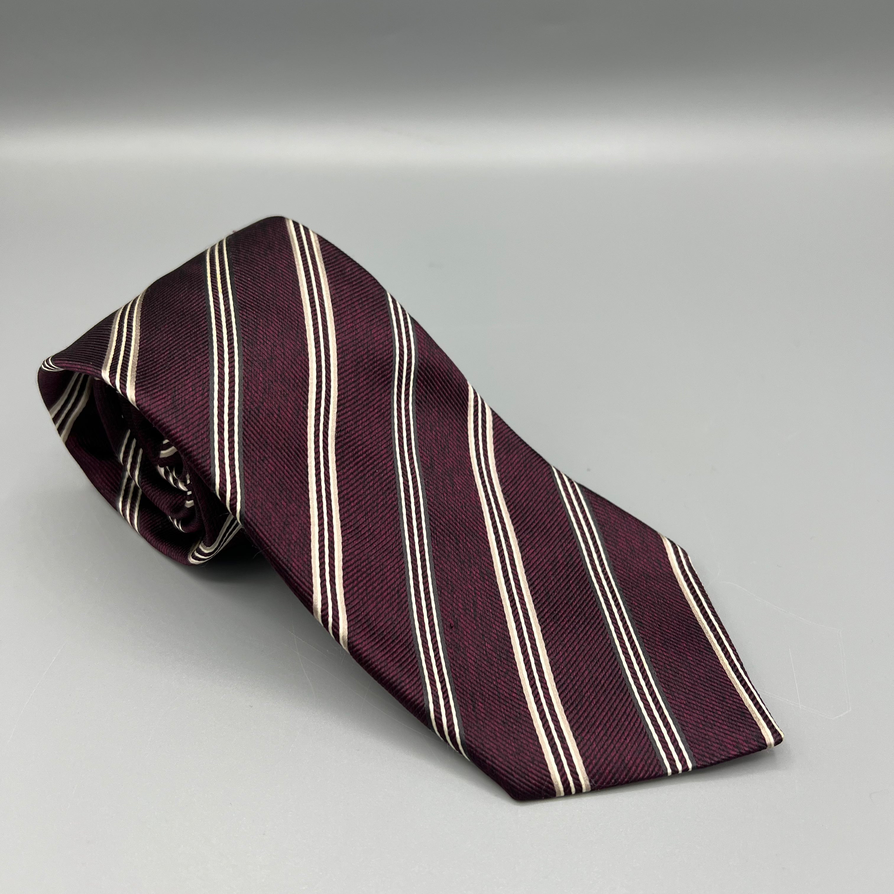 Cravate Avenue Foch Par Jan Paulsen - 100% Soie Rose, Largeur 8.5 Cm (Occasion, Très Bon état)