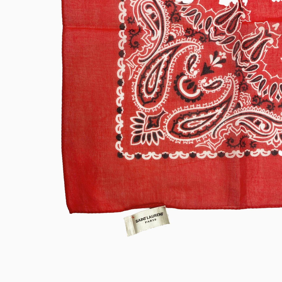 Bandana rouge Saint Laurent - Le Beau Gustave