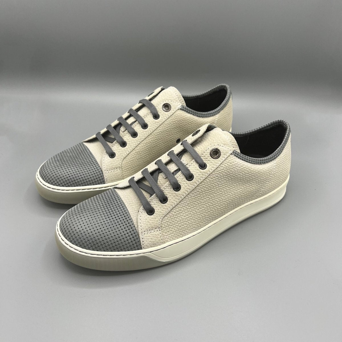Basket beige et grise Lanvin - Le Beau Gustave