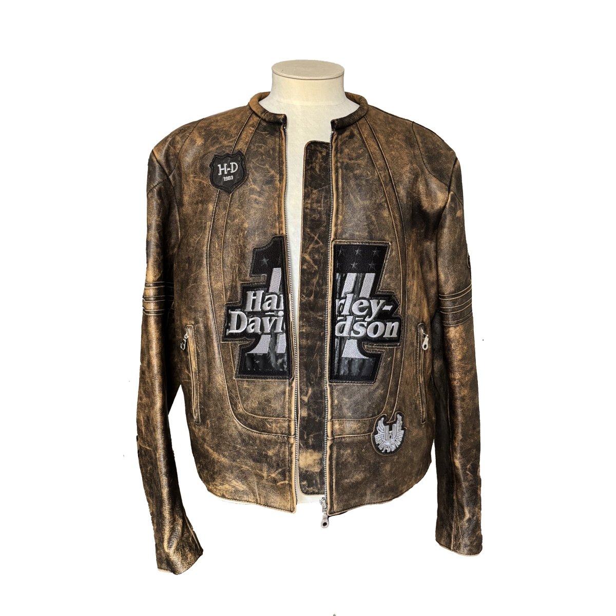 Blouson en cuir Harley-Davidson 100e anniversaire Legends Live - Le Beau Gustave