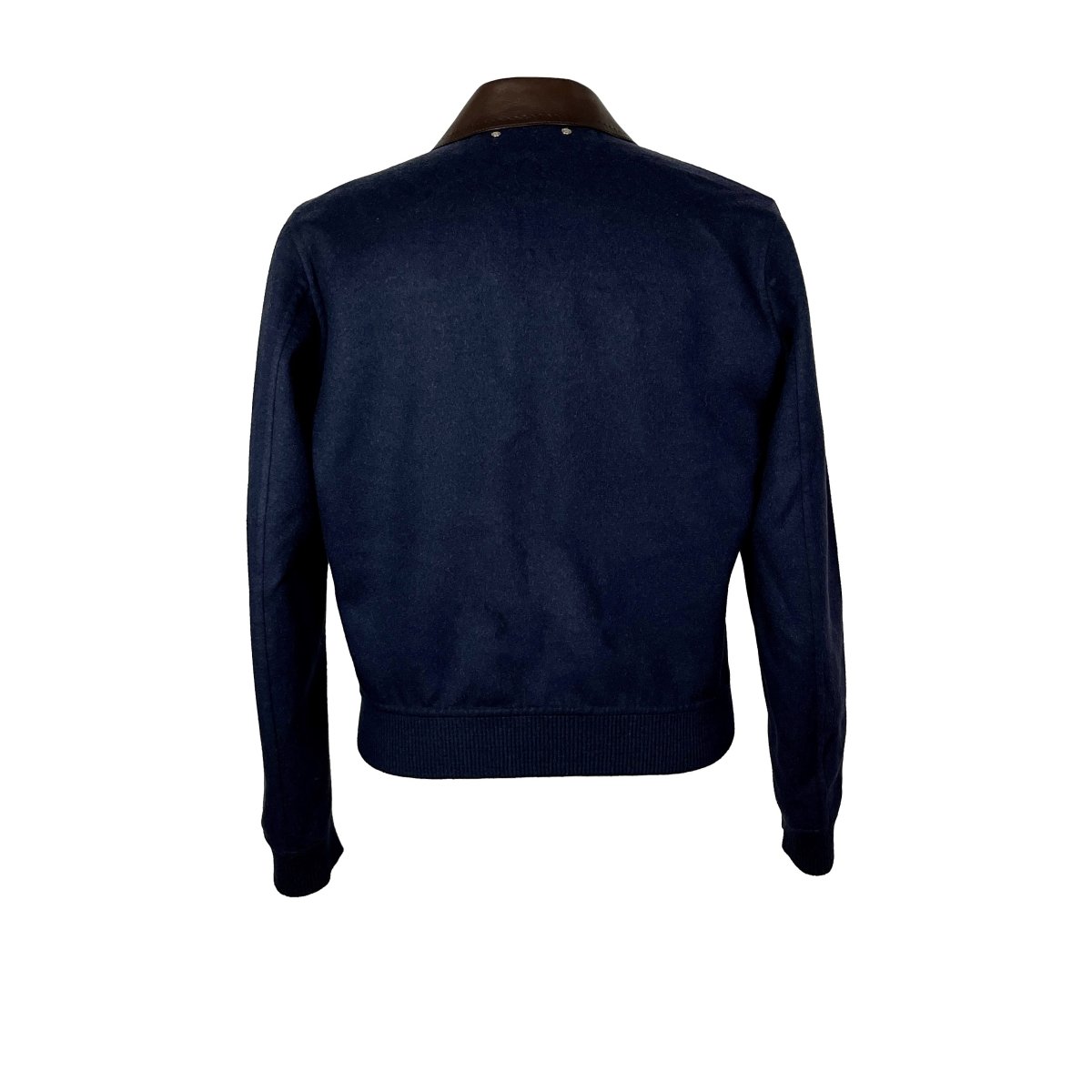 Blouson en laine et col en cuir Berluti - Le Beau Gustave