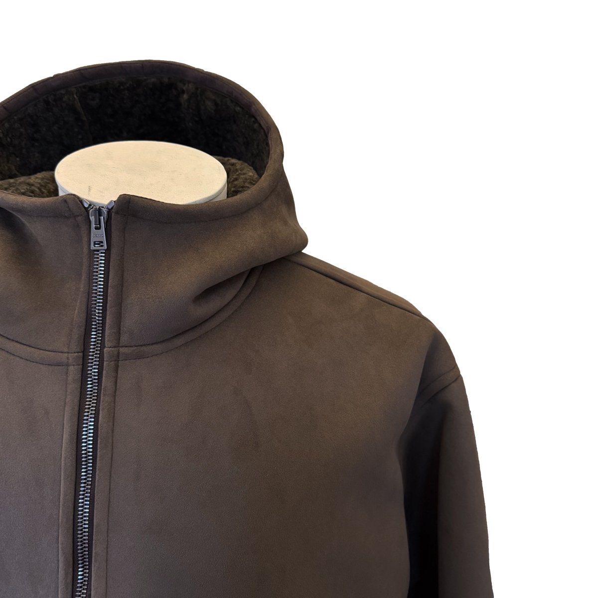 Blouson Herno marron effet peau retournée - Le Beau Gustave