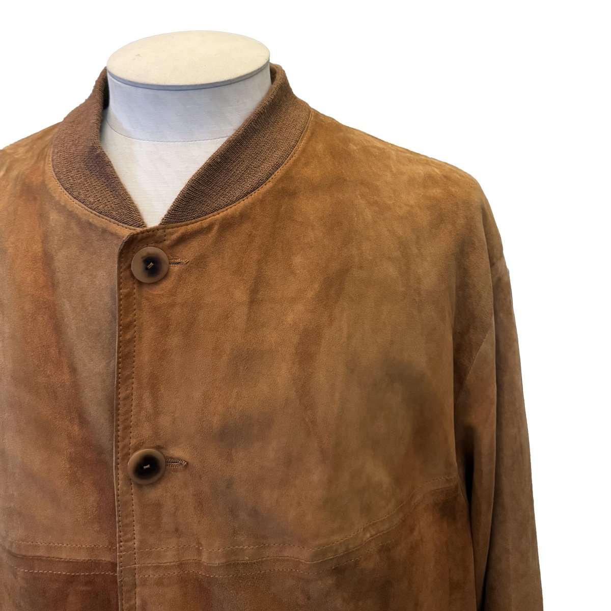 Blouson Séraphin en daim camel vintage - Le Beau Gustave