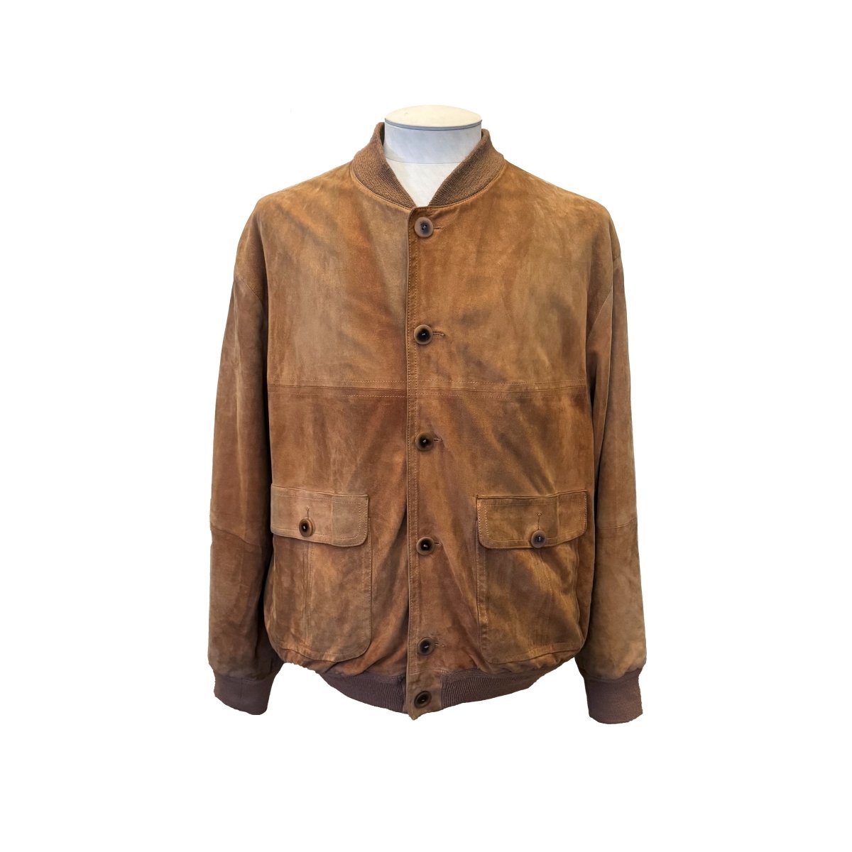Blouson Séraphin en daim camel vintage - Le Beau Gustave