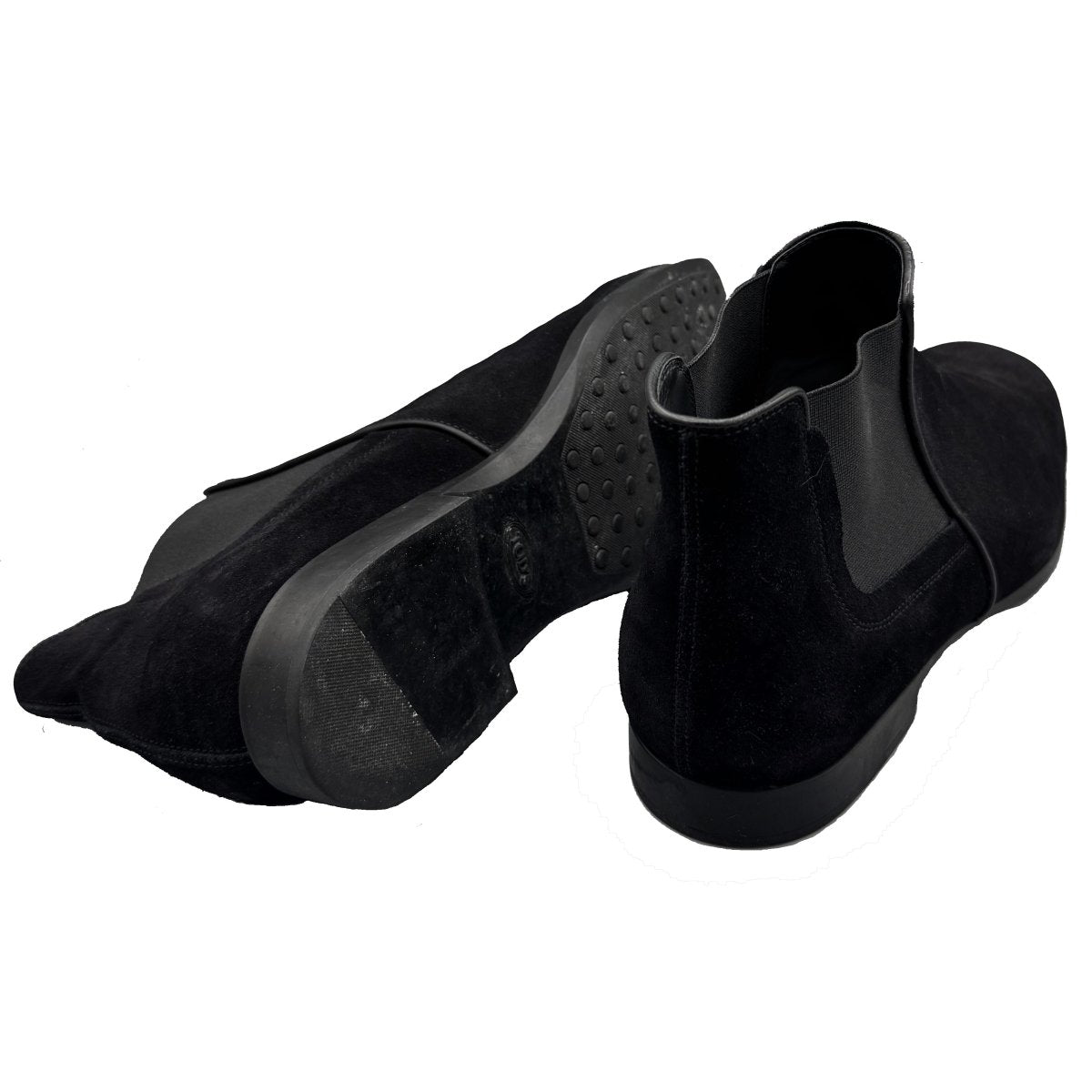 Bottines Chelsea Tod's noires en daim - Le Beau Gustave