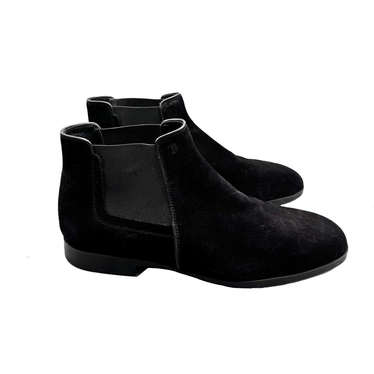 Bottines Chelsea Tod's noires en daim - Le Beau Gustave