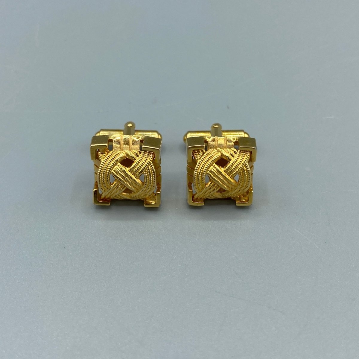 Boutons de manchette carré doré - Le Beau Gustave