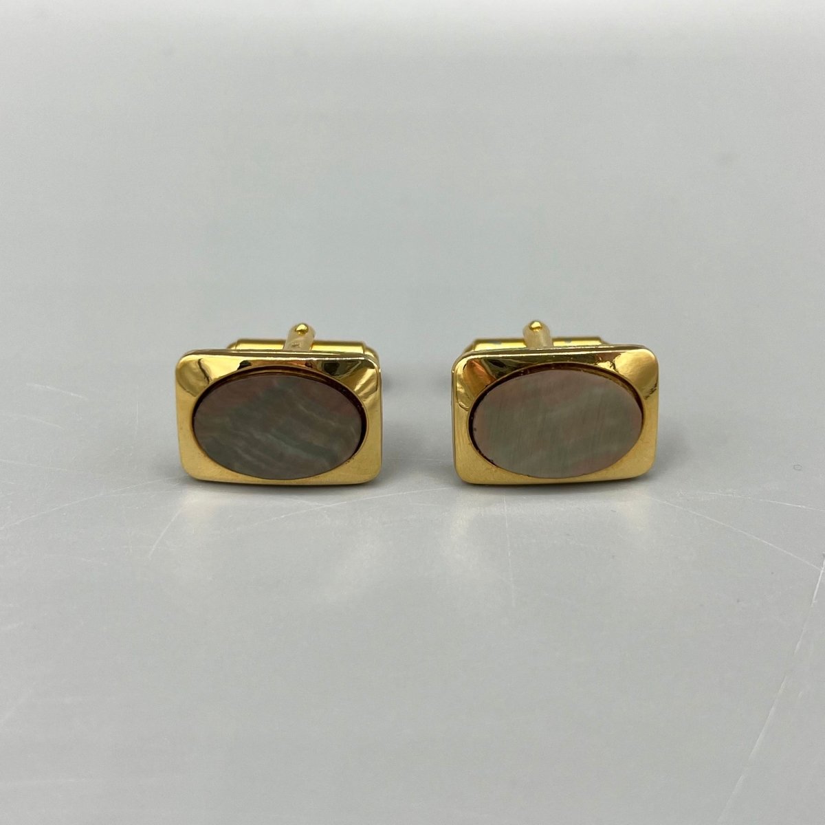 Boutons de manchette Dorés et Nacrés - Le Beau Gustave